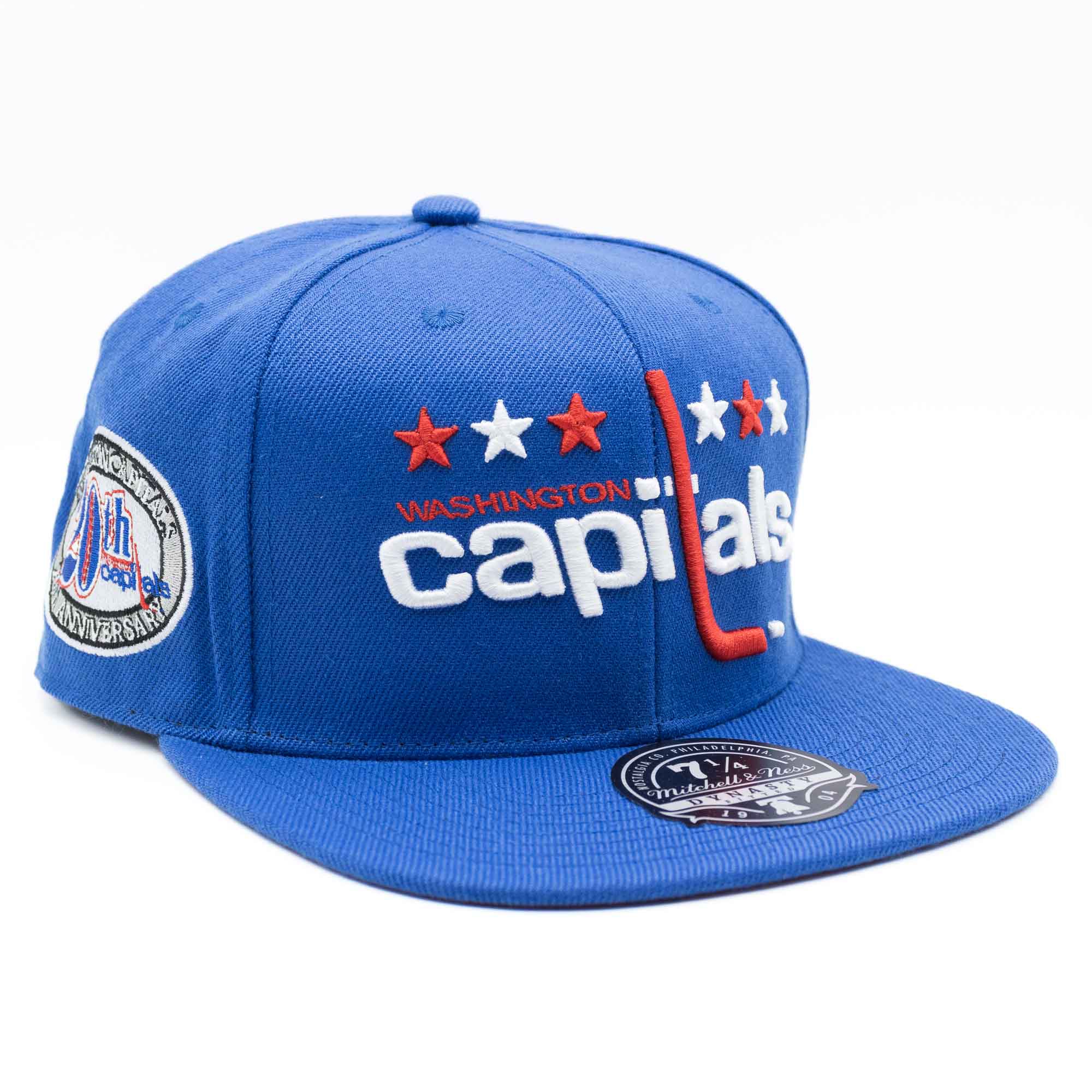 Washington Capitals Vintage Mitchell & Ness Fitted NHL Cap Blue