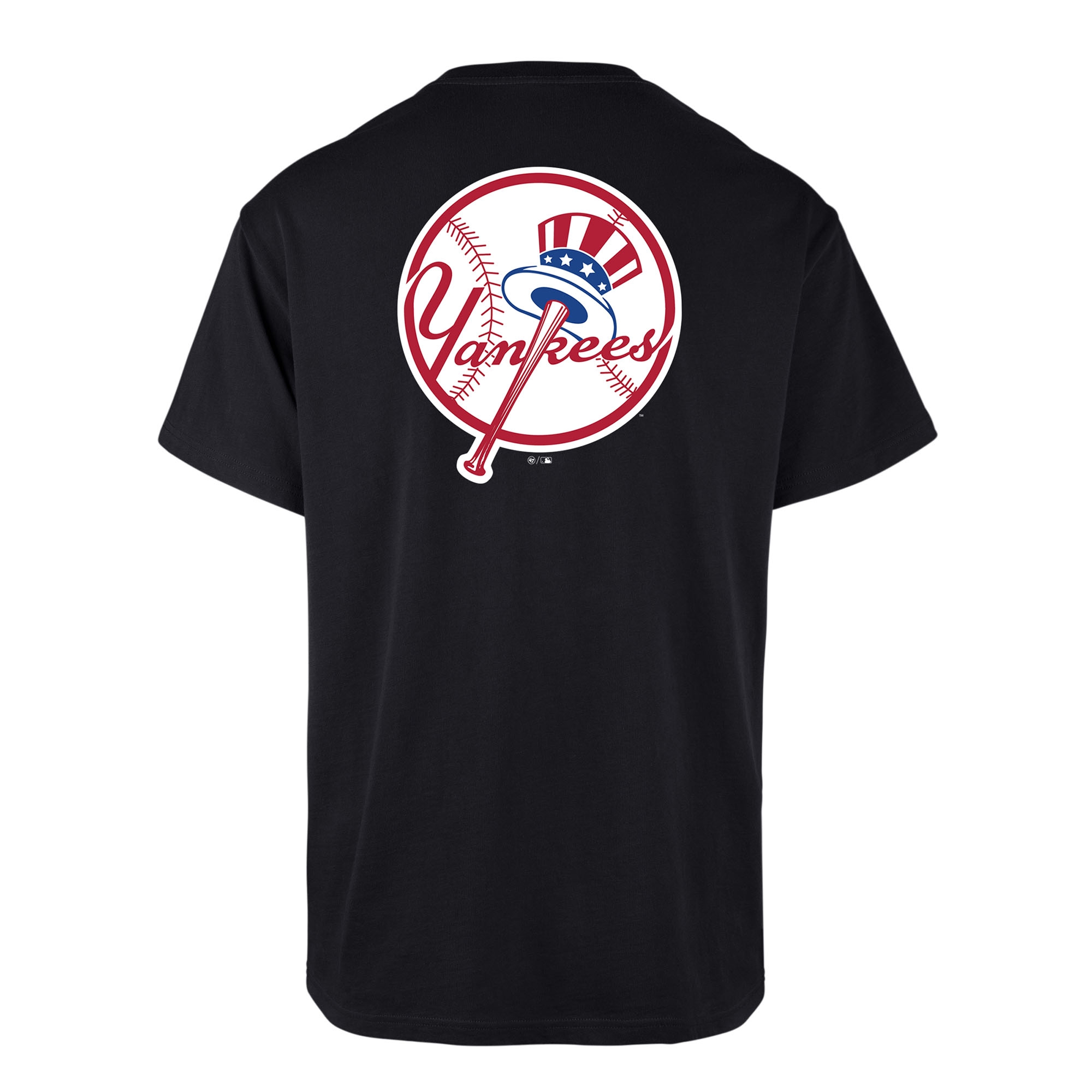 New York Yankees Alternate Logo Backer '47 Echo MLB T-Shirt Navy