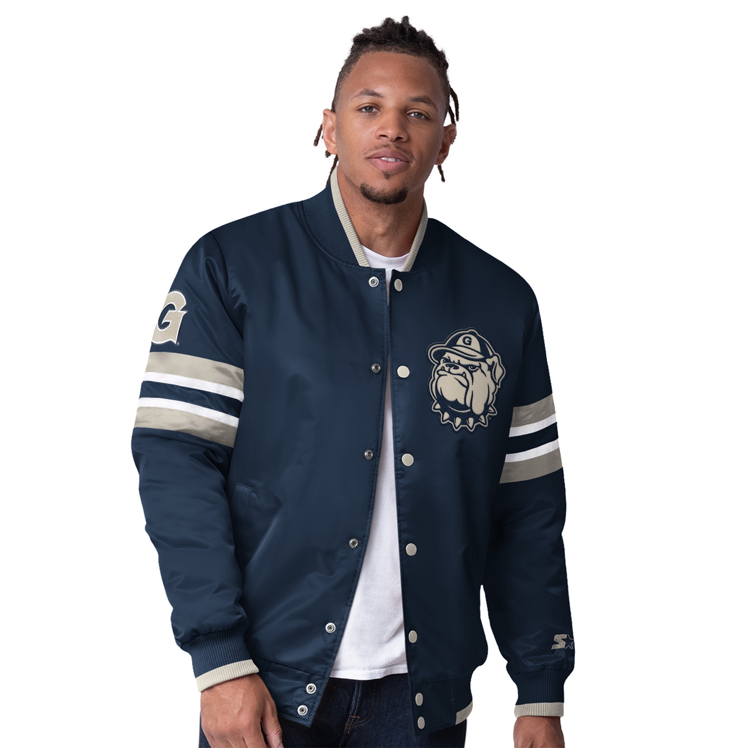 Georgetown Hoyas Starter Scout Varsity NCAA Jacke Navy