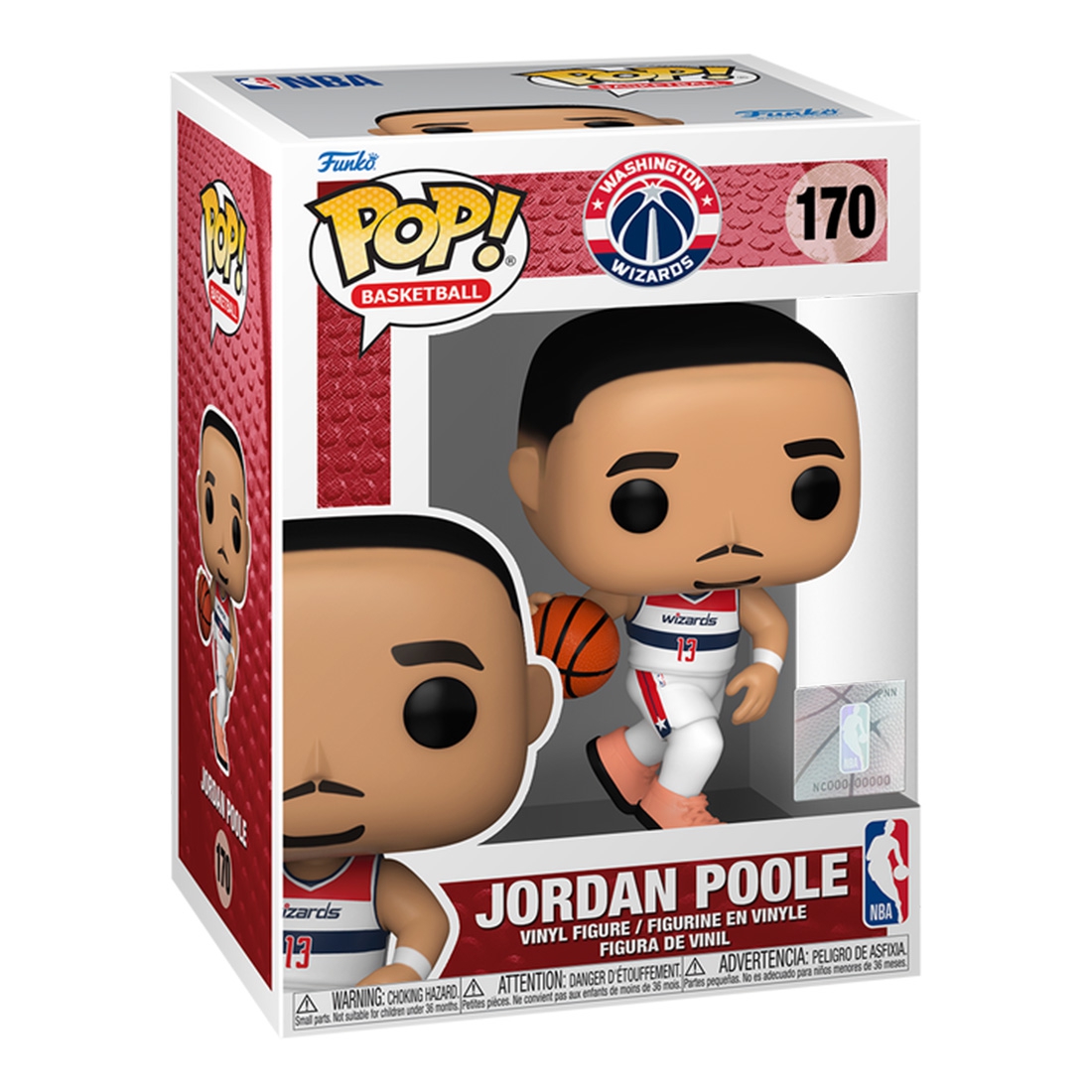 Funko POP! #170 Jordan Poole Washington Wizards Vinyl NBA Figure