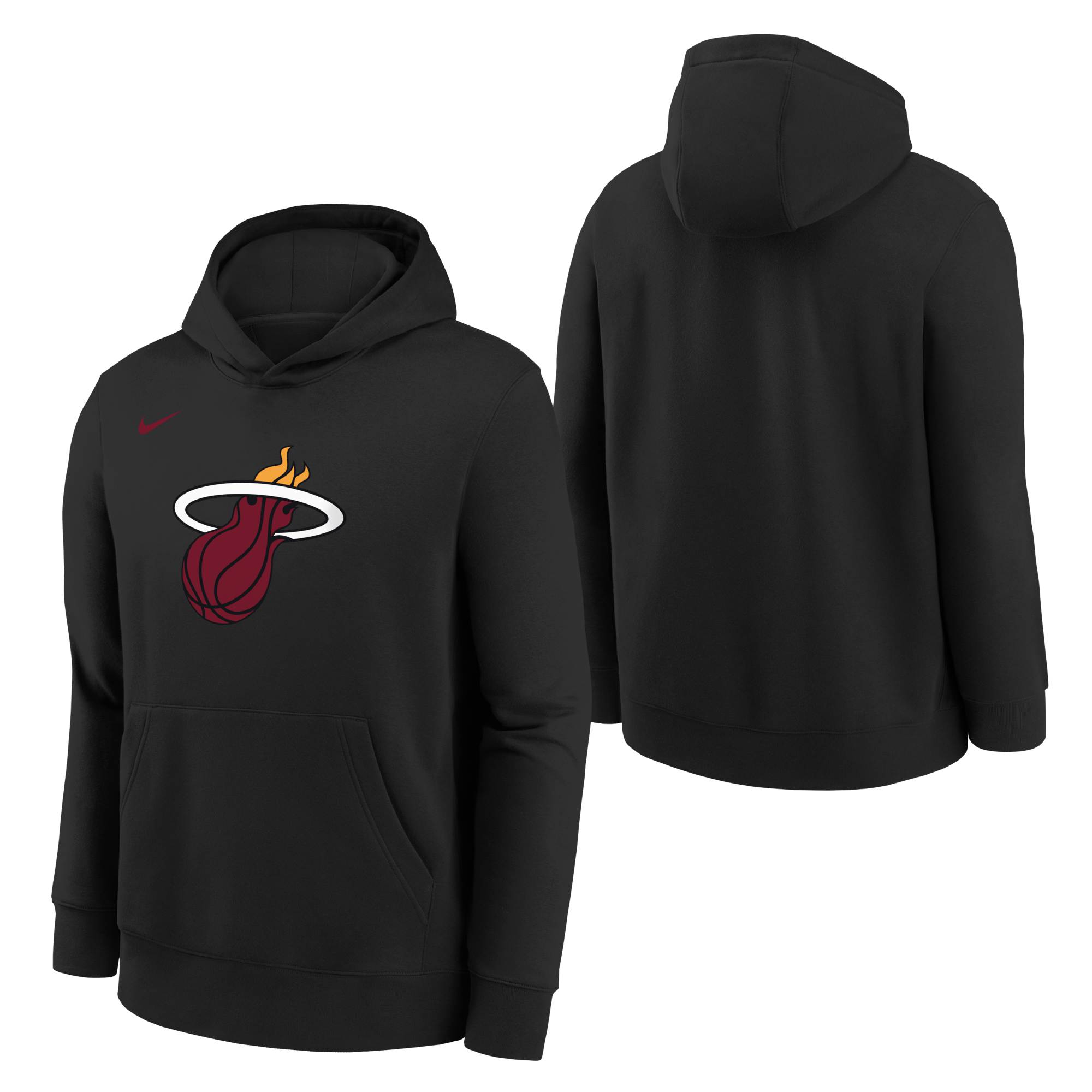Miami Heat Nike Fleece Essential NBA Hoodie Schwarz (YOUTH)