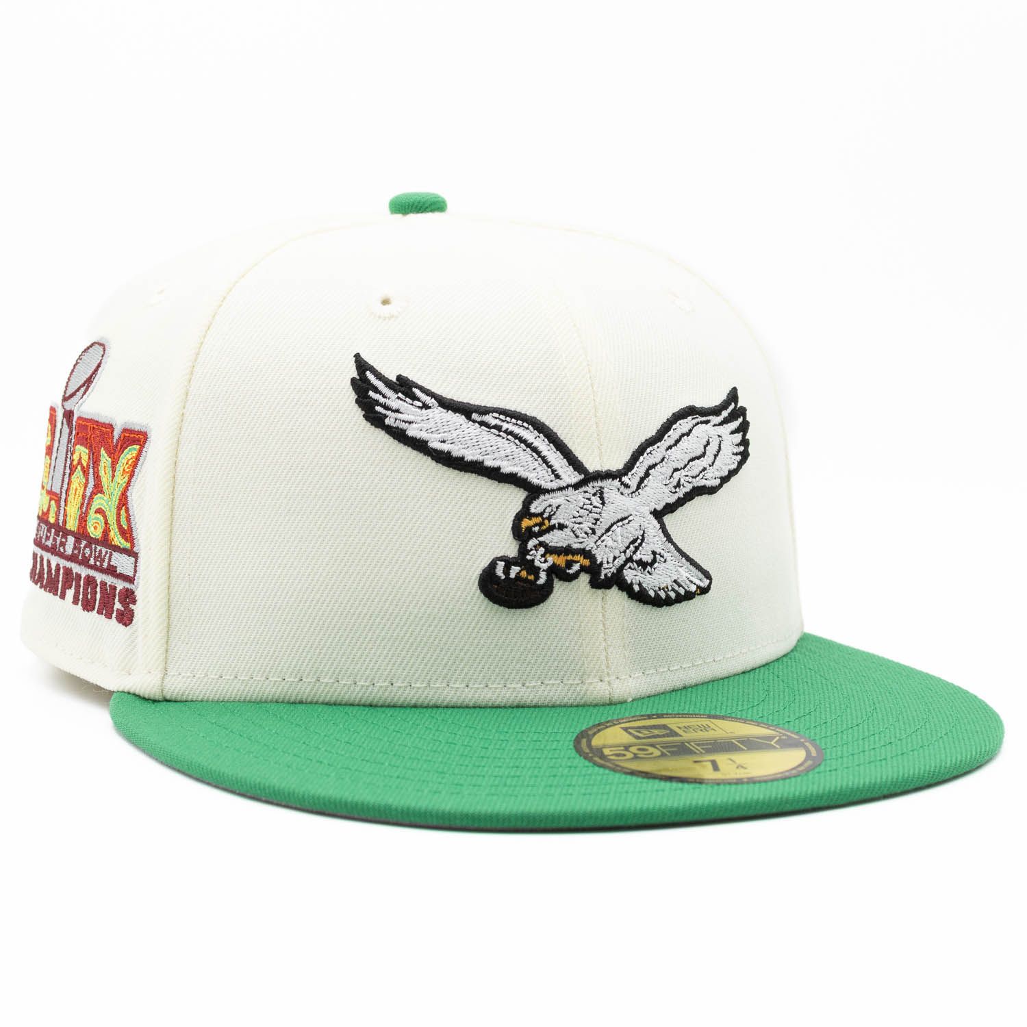 Philadelphia Eagles Super Bowl LIX 59FIFTY Fitted NFL Cap Cream