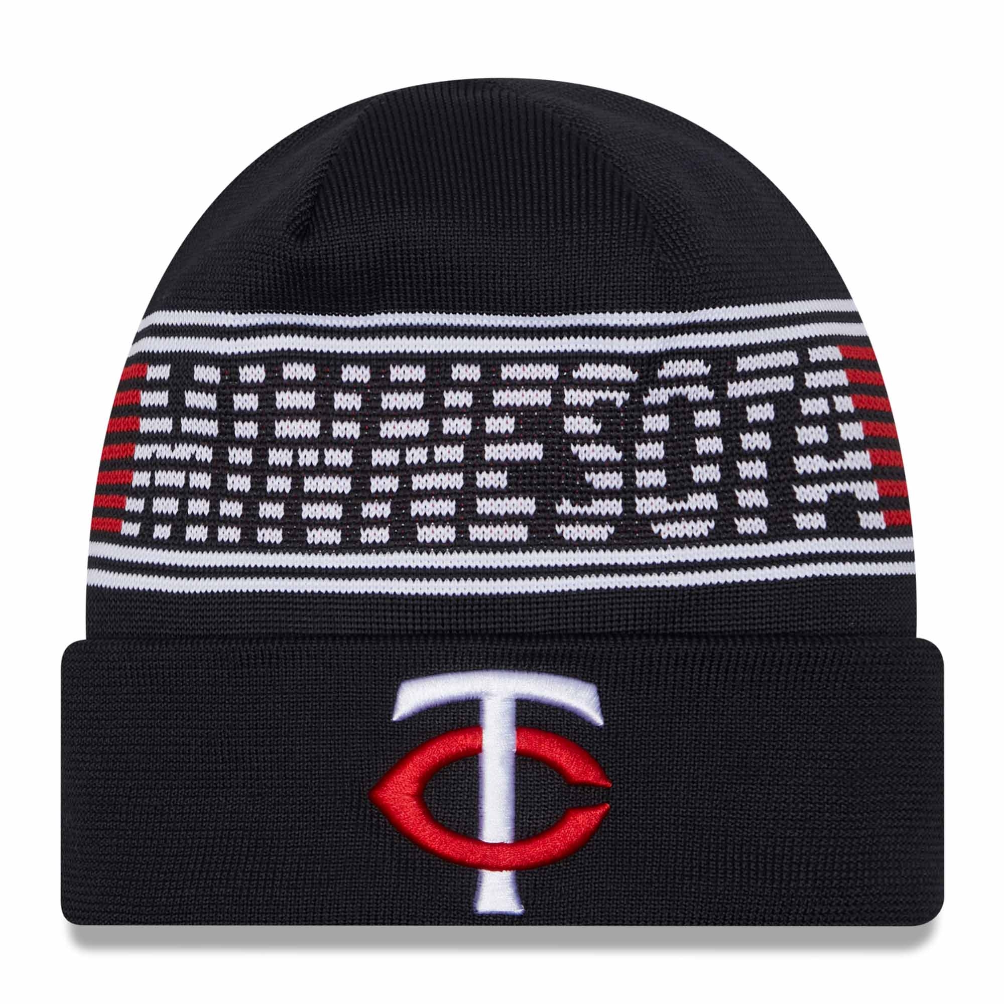 Minnesota Twins Authentic 2024 MLB Clubhouse New Era Beanie Wintermütze