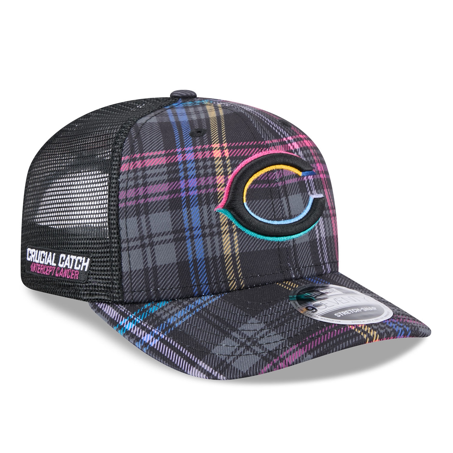 Chicago Bears 2024 NFL Crucial Catch New Era Stretch-Snap 9SEVENTY Cap