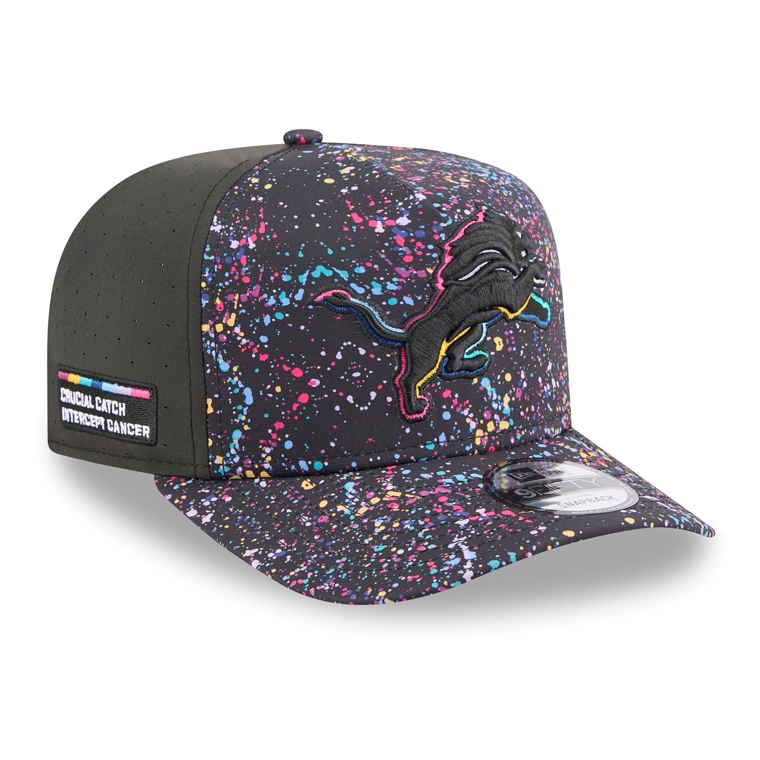 Detroit Lions 2025 NFL Crucial Catch 9FIFTY A-Frame Snapback Cap