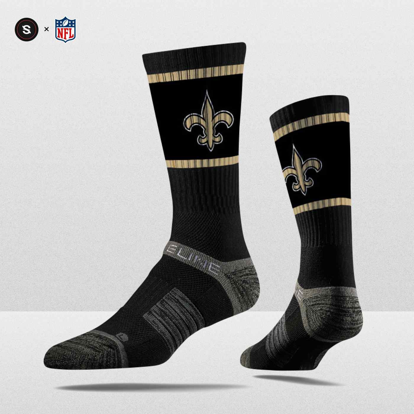 New Orleans Saints Strideline Premium NFL Crew Socken