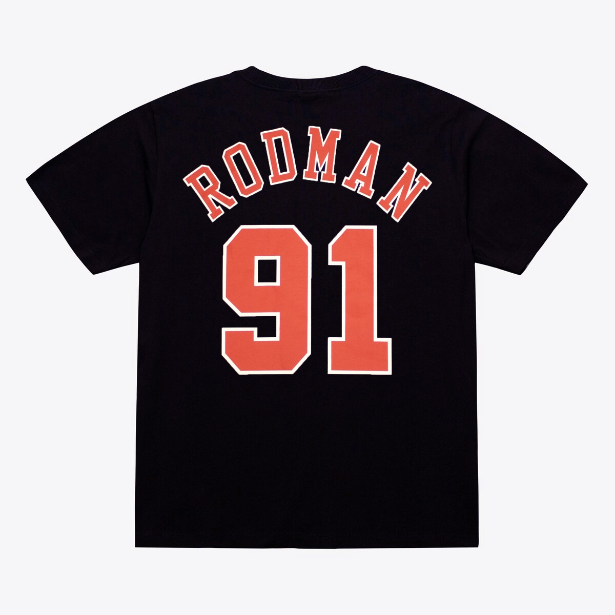 Dennis Rodman #91 Chicago Bulls Mitchell & Ness NBA T-Shirt Schwarz