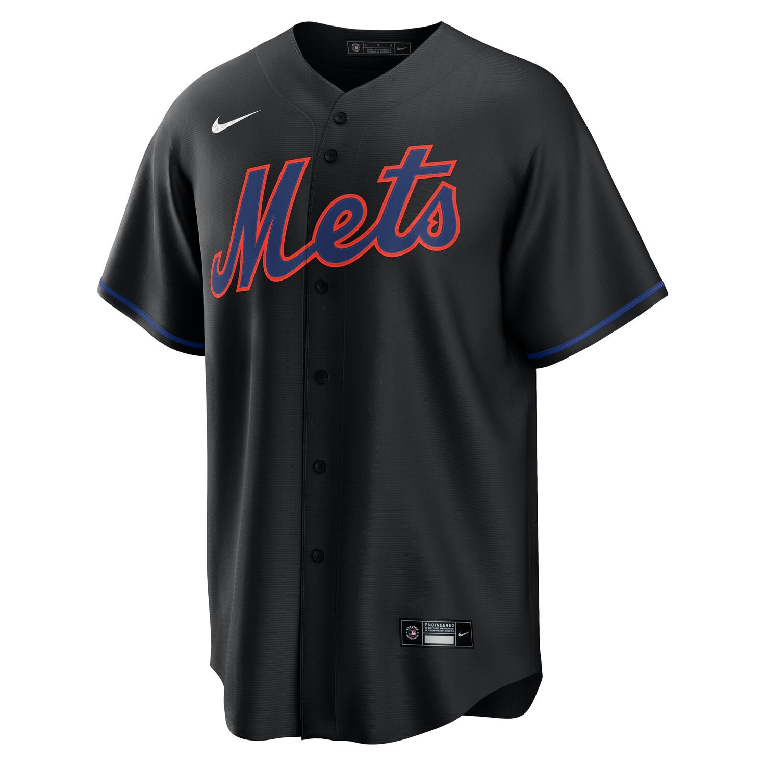 New York Mets Nike Replica MLB Alternate Trikot Schwarz