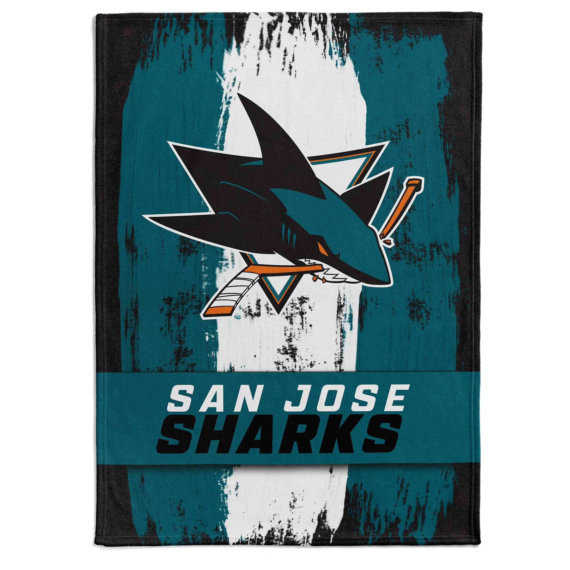 San Jose Sharks Brush Fleece NHL Blanket