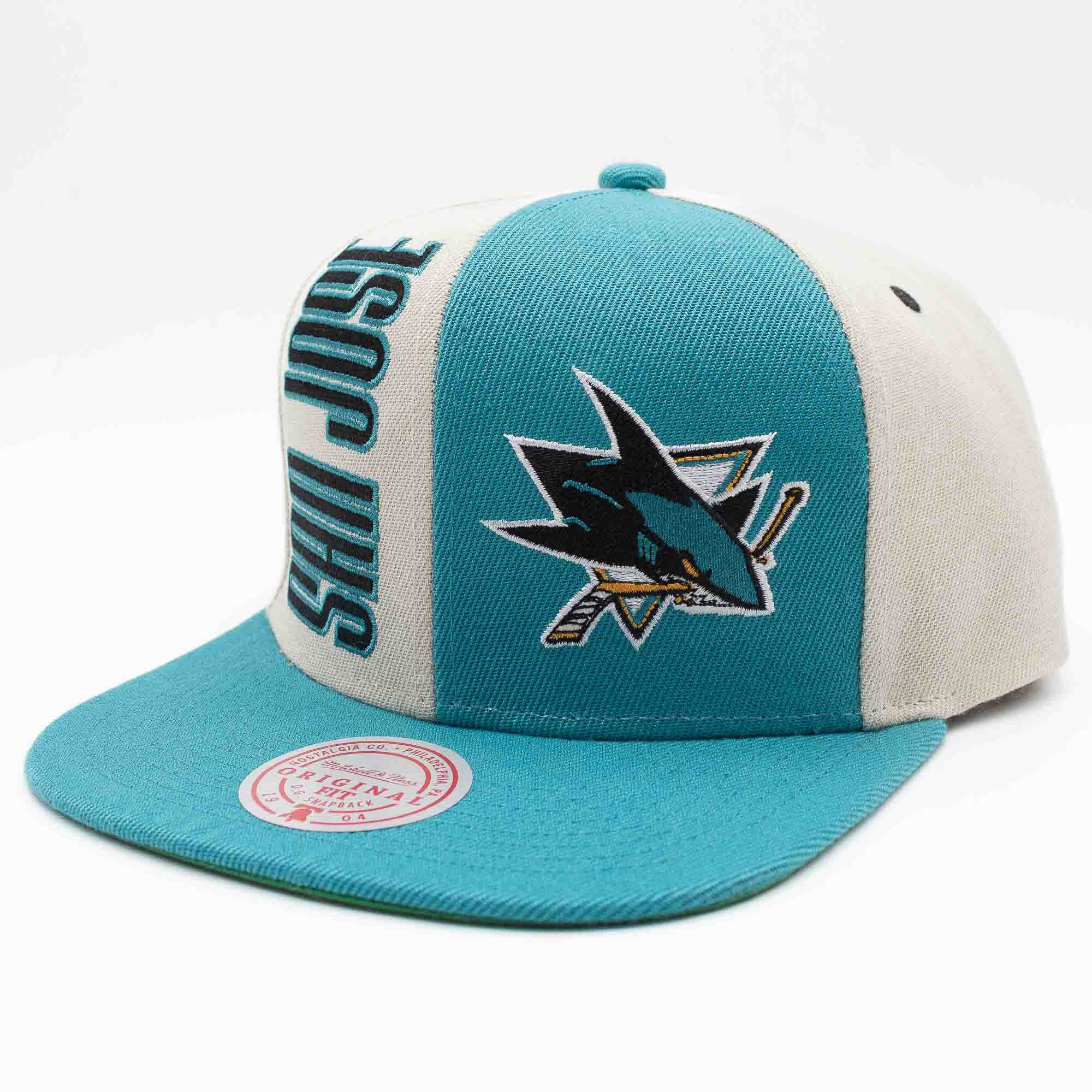 San Jose Sharks Pop Panel Mitchell & Ness Snapback NHL Cap