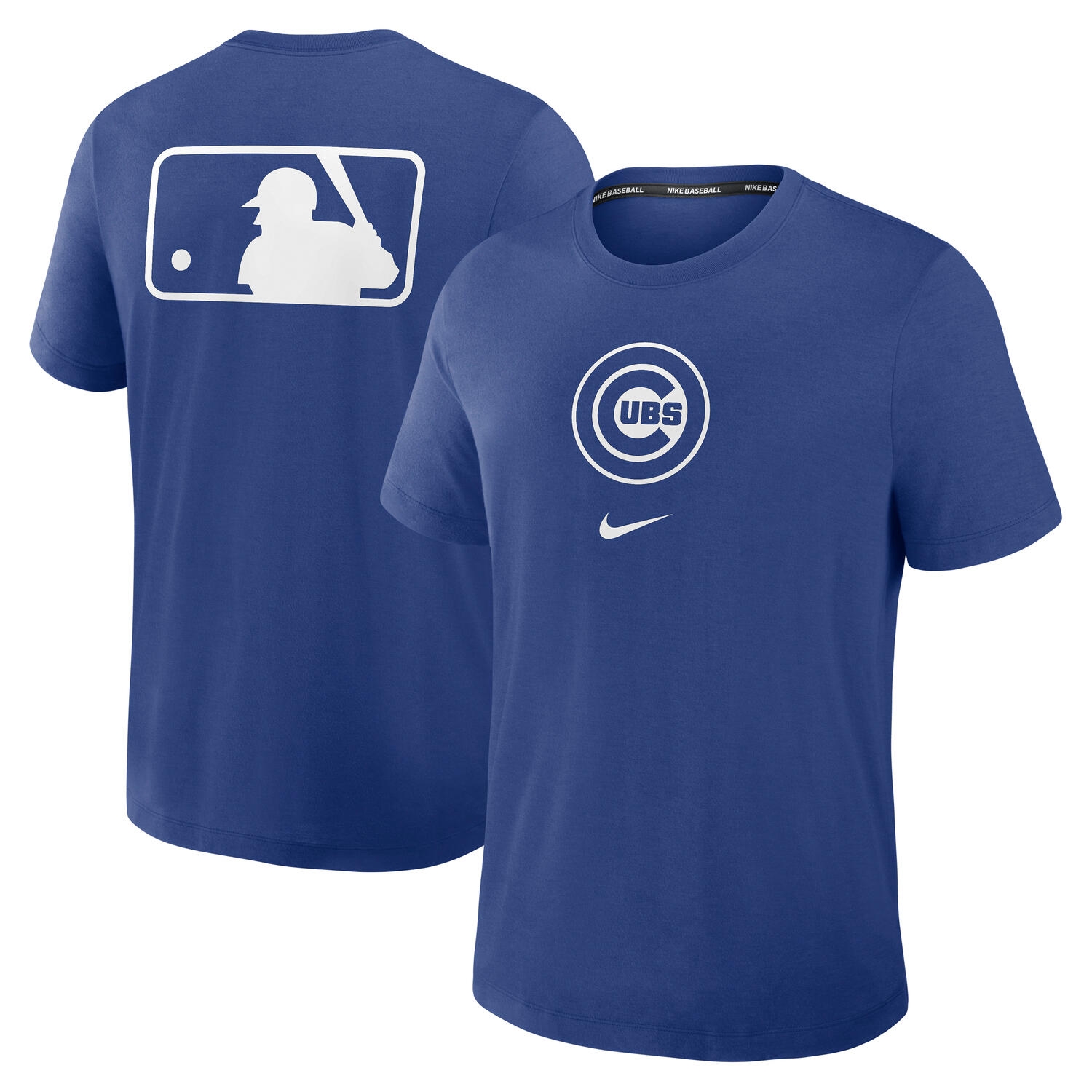 Chicago Cubs Early Work 2025 MLB Authentic Nike Tri-Blend T-Shirt Blue