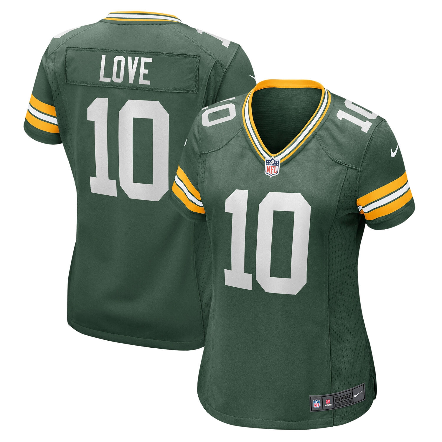 Jordan Love #10 Green Bay Packers Nike Game NFL Jersey Green (WOMEN'S)