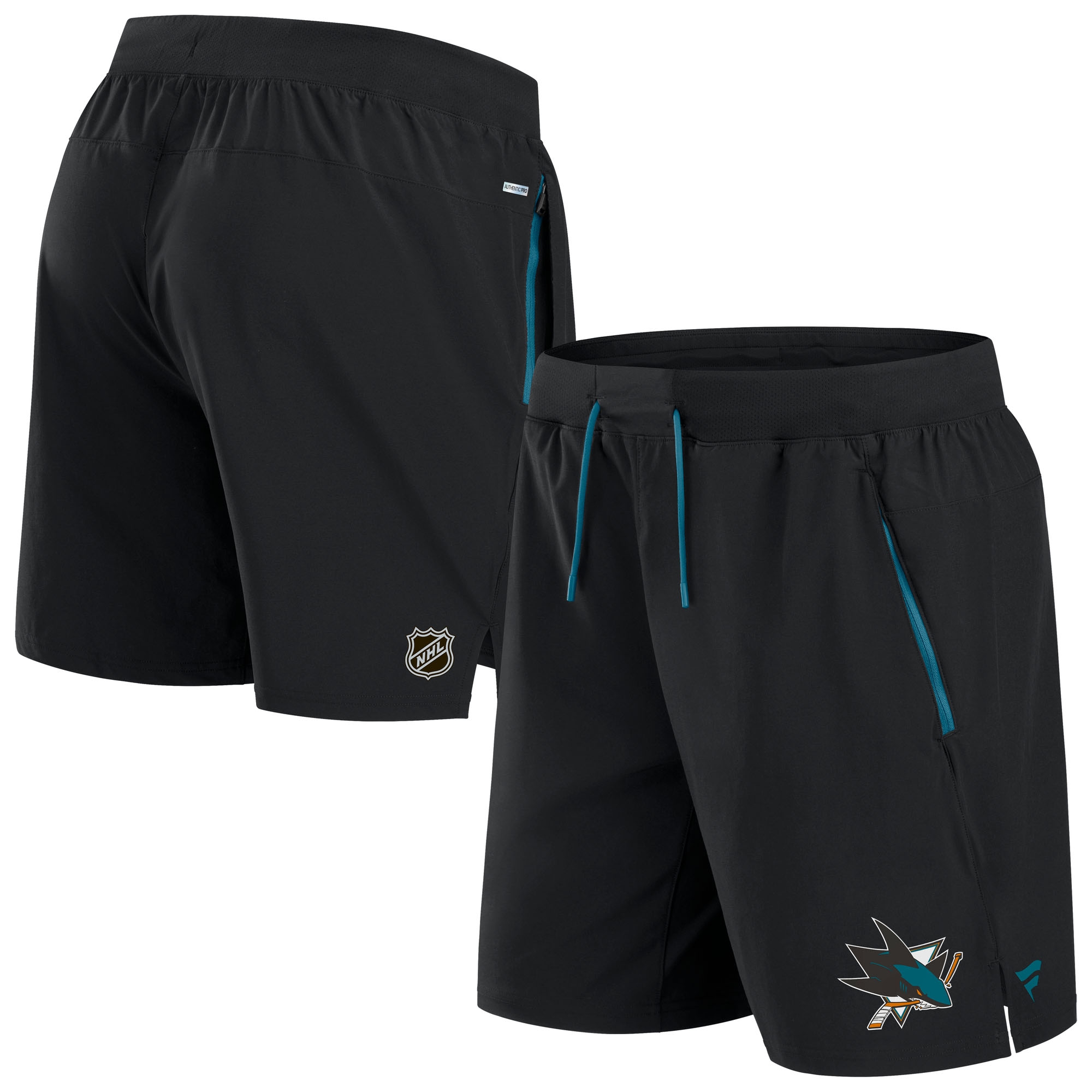 San Jose Sharks 2024/25 Authentic Pro Locker Room NHL Shorts Black