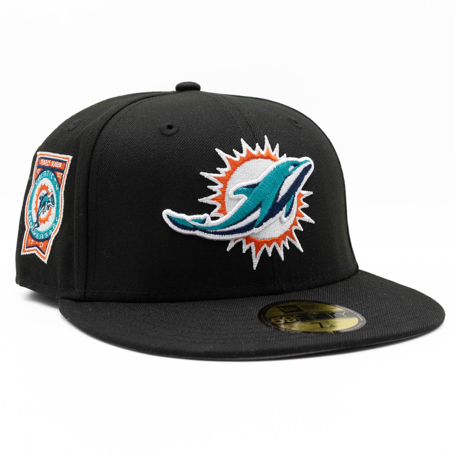 Miami Dolphins Perfect Season Anniversary 59FIFTY Fitted NFL Cap Schwarz