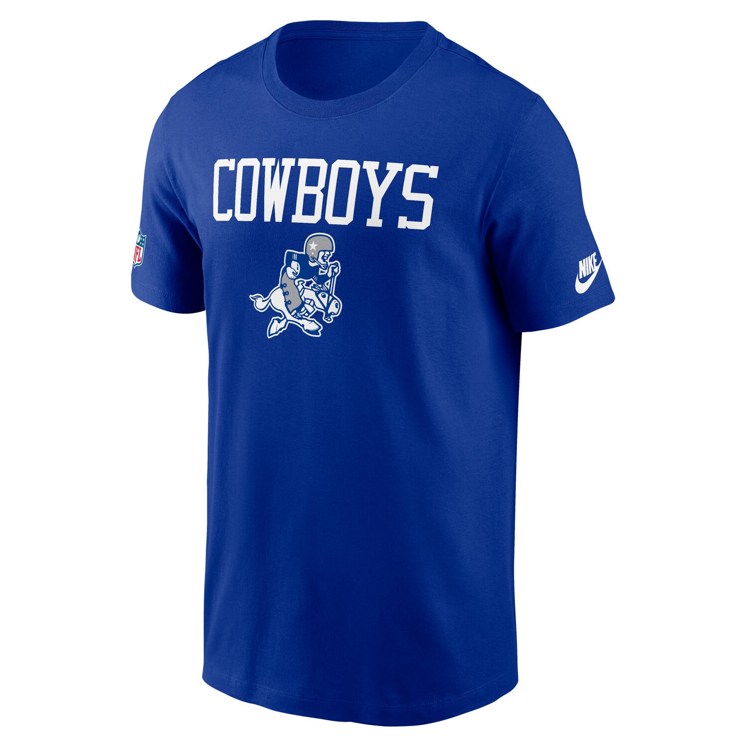 Dallas Cowboys 2025 NFL Sideline Throwback Dri-Fit Performance T-Shirt Blau