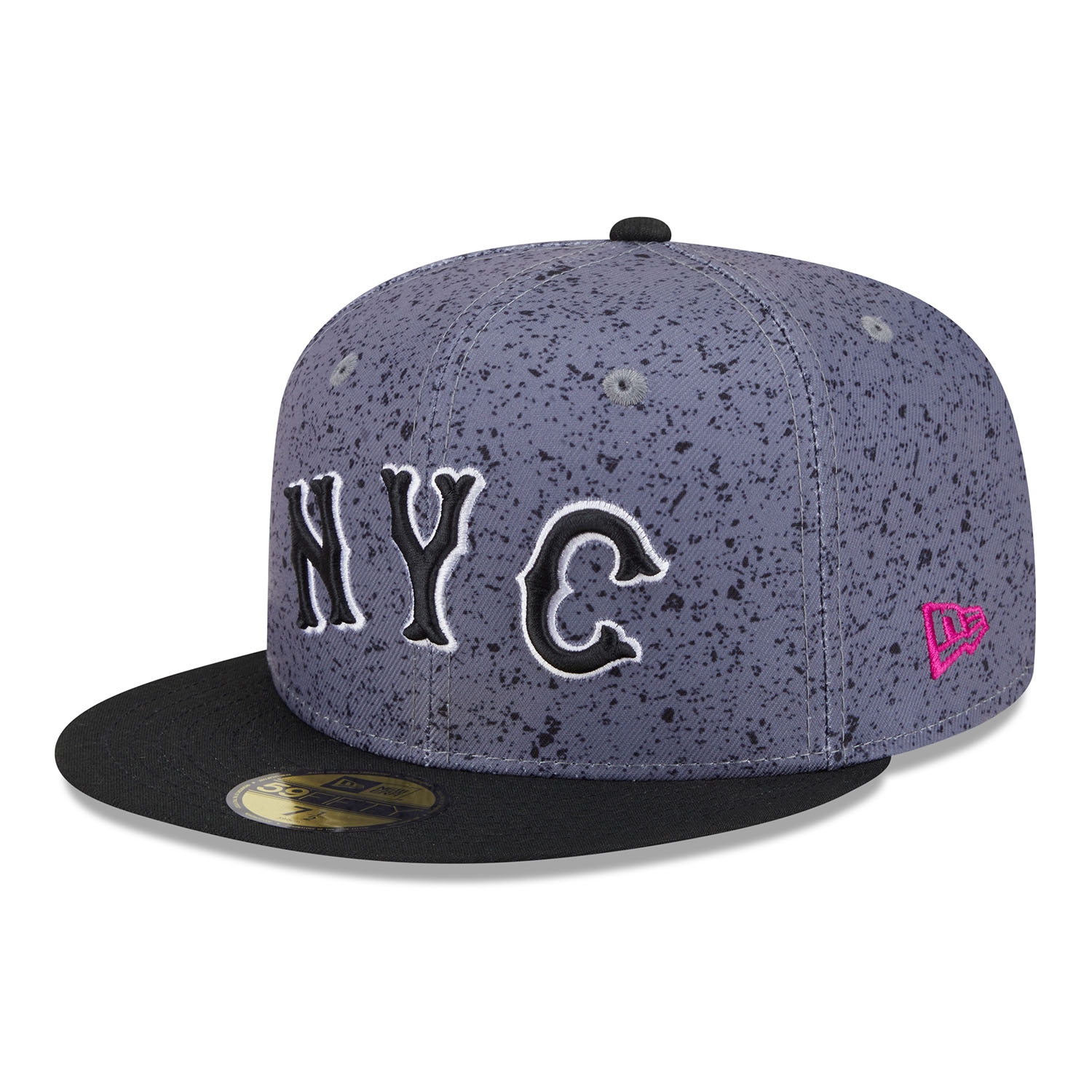 New York Mets FP573 City Connect New Era 59FIFTY Fitted Cap Grau