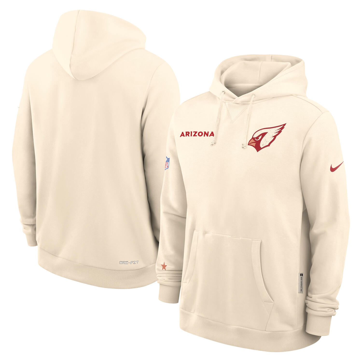 Arizona Cardinals 2025 Rivalries Sideline Standard Issue Hoodie Natural