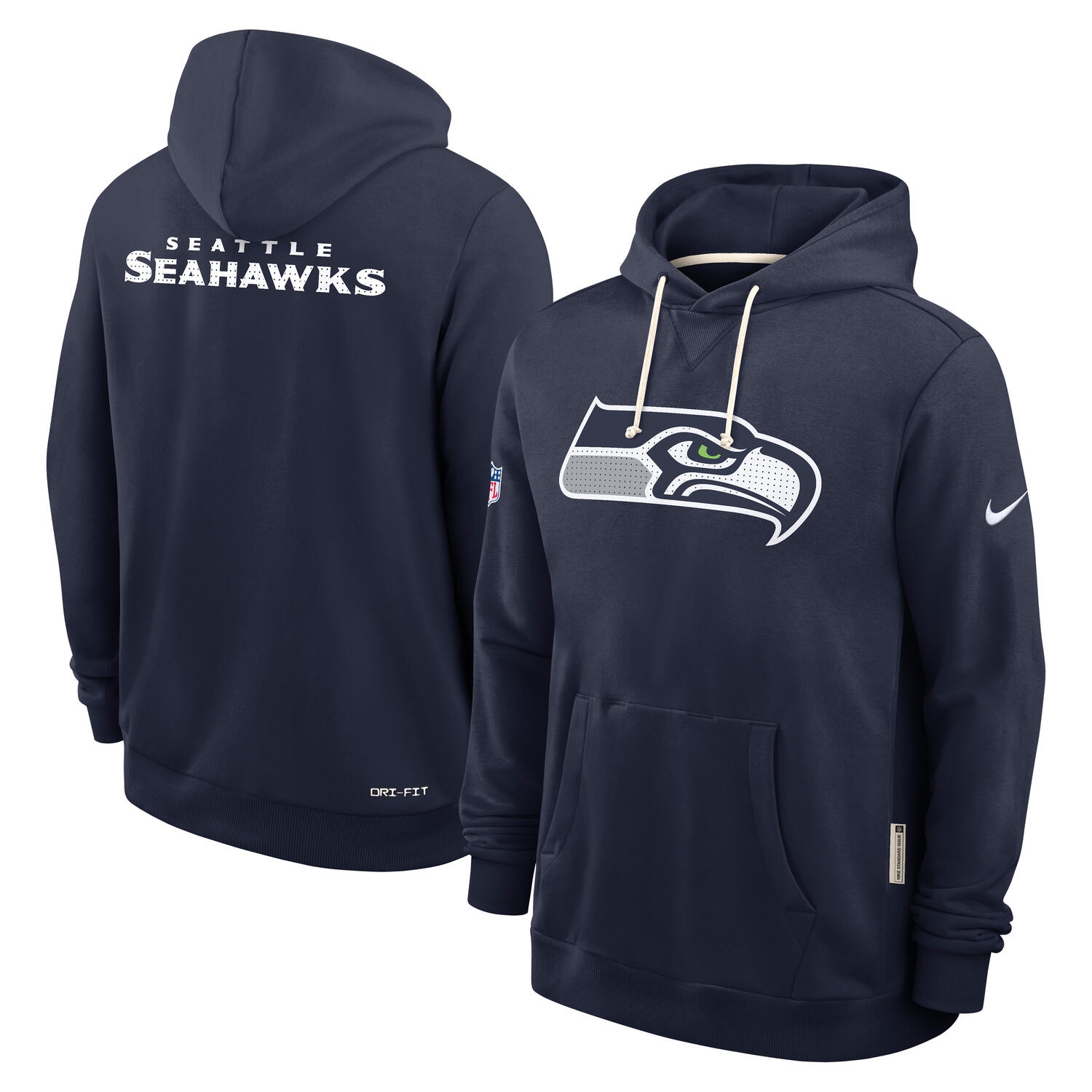 Seattle Seahawks 2025 NFL Sideline Nike Standard Issue Hoodie Navy