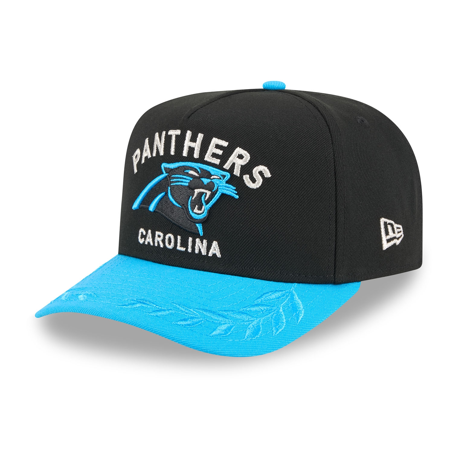 Carolina Panthers 2025 NFL Draft New Era 9FIFTY A-Frame Snapback Cap Schwarz