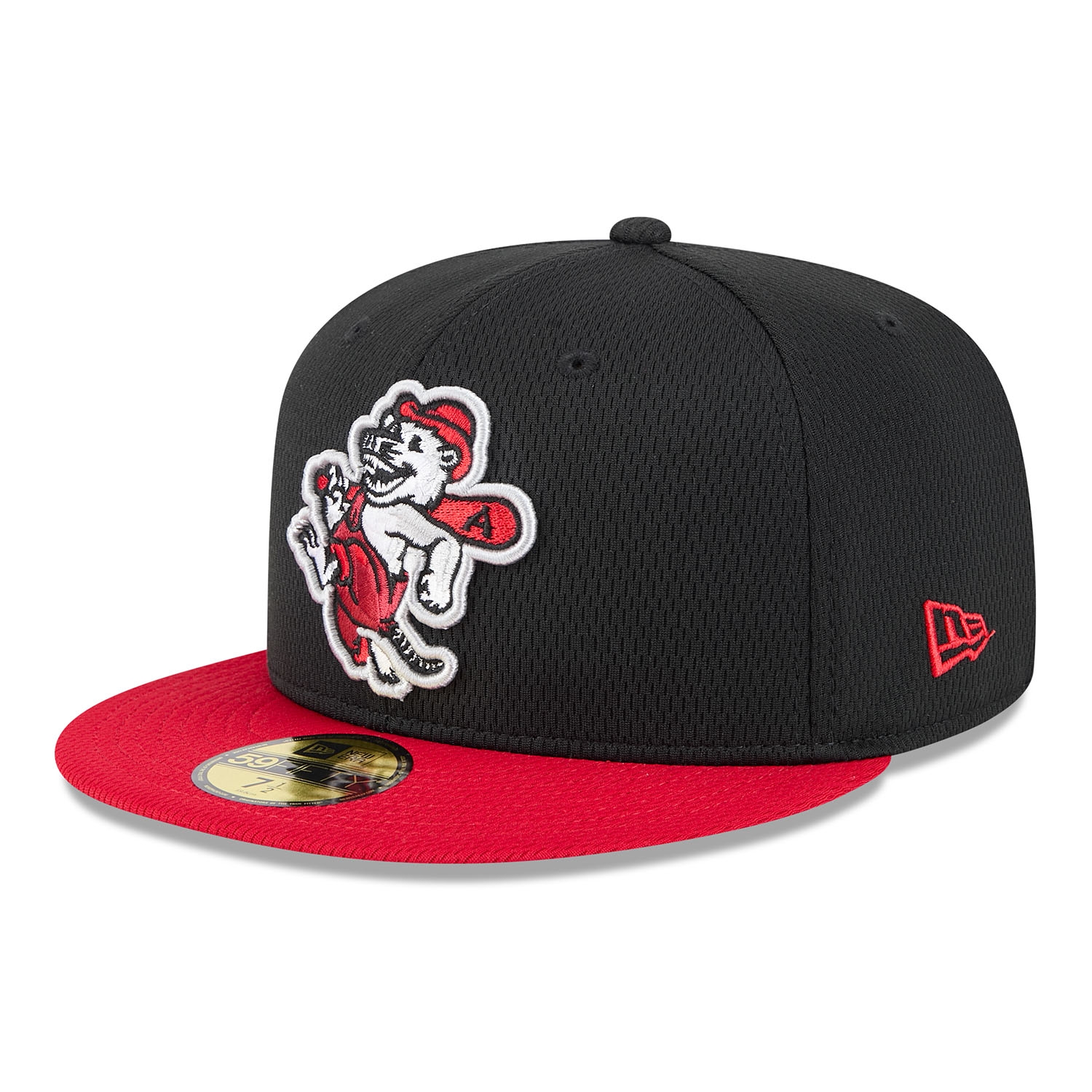 Arkansas Travelers MiLB Batting Practice Authentic 59FIFTY Fitted Cap Schwarz