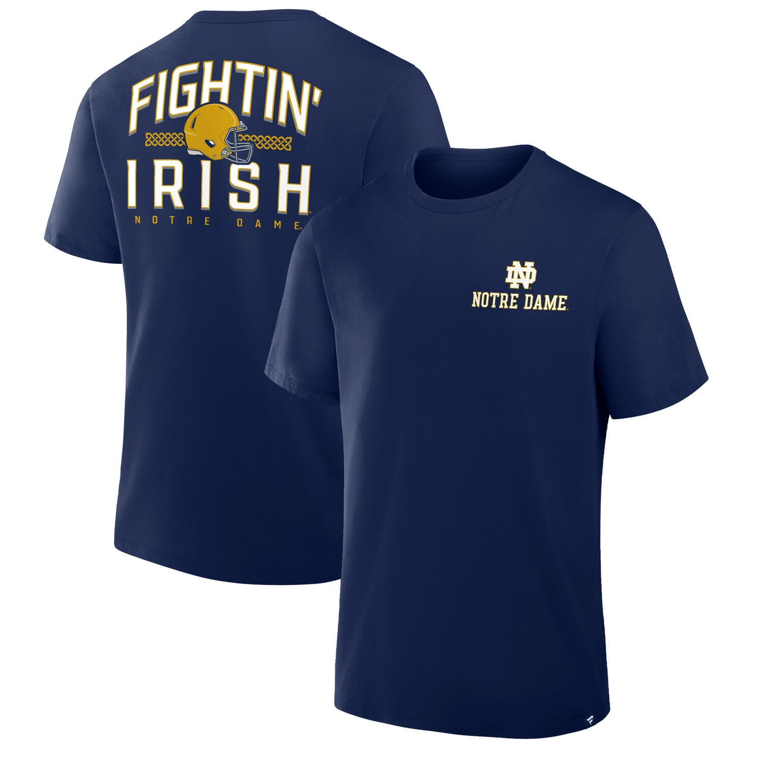Notre Dame Fighting Irish Defender Cotton NCAA T-Shirt Navy