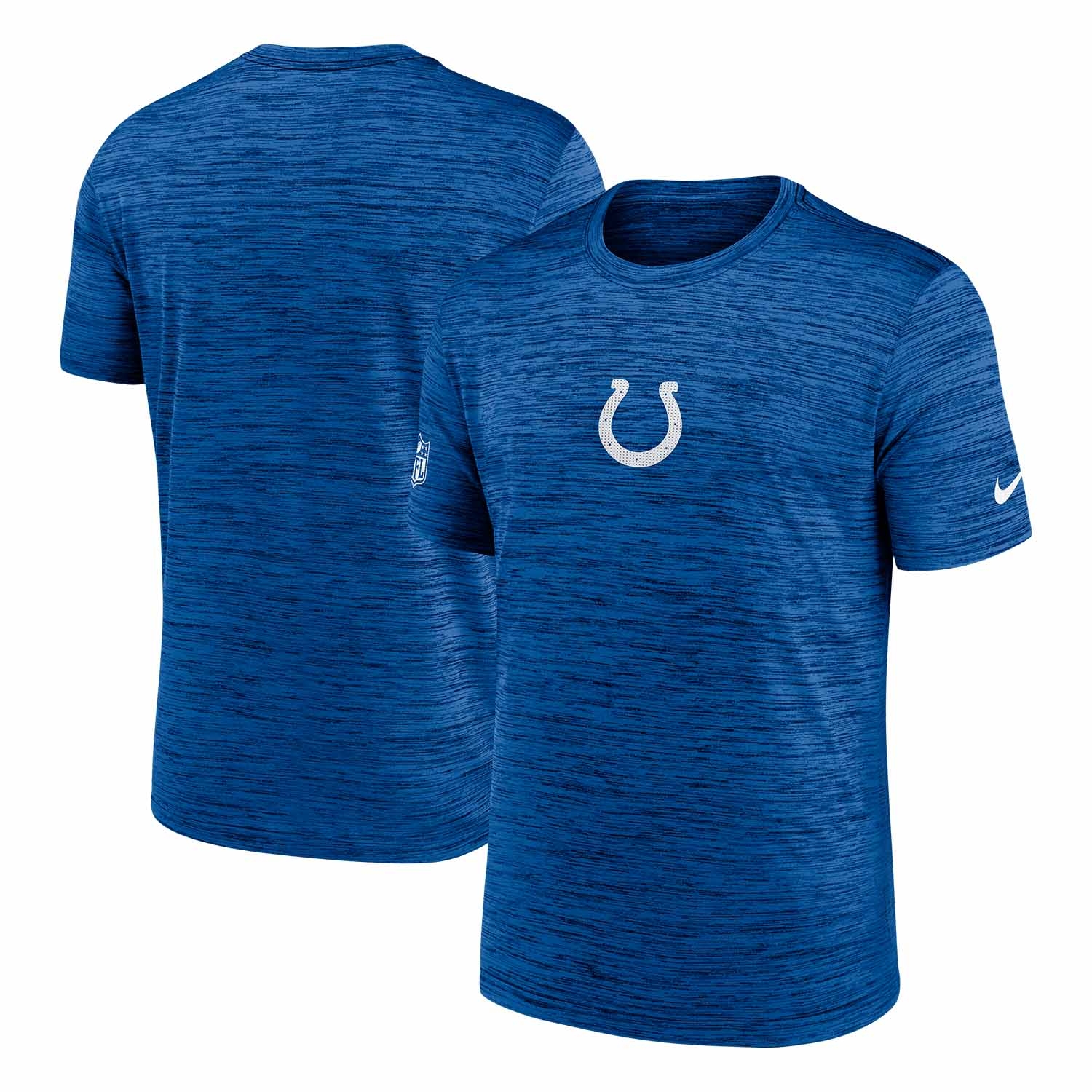 Indianapolis Colts 2025 NFL Sideline Nike Velocity Performance T-Shirt Blau