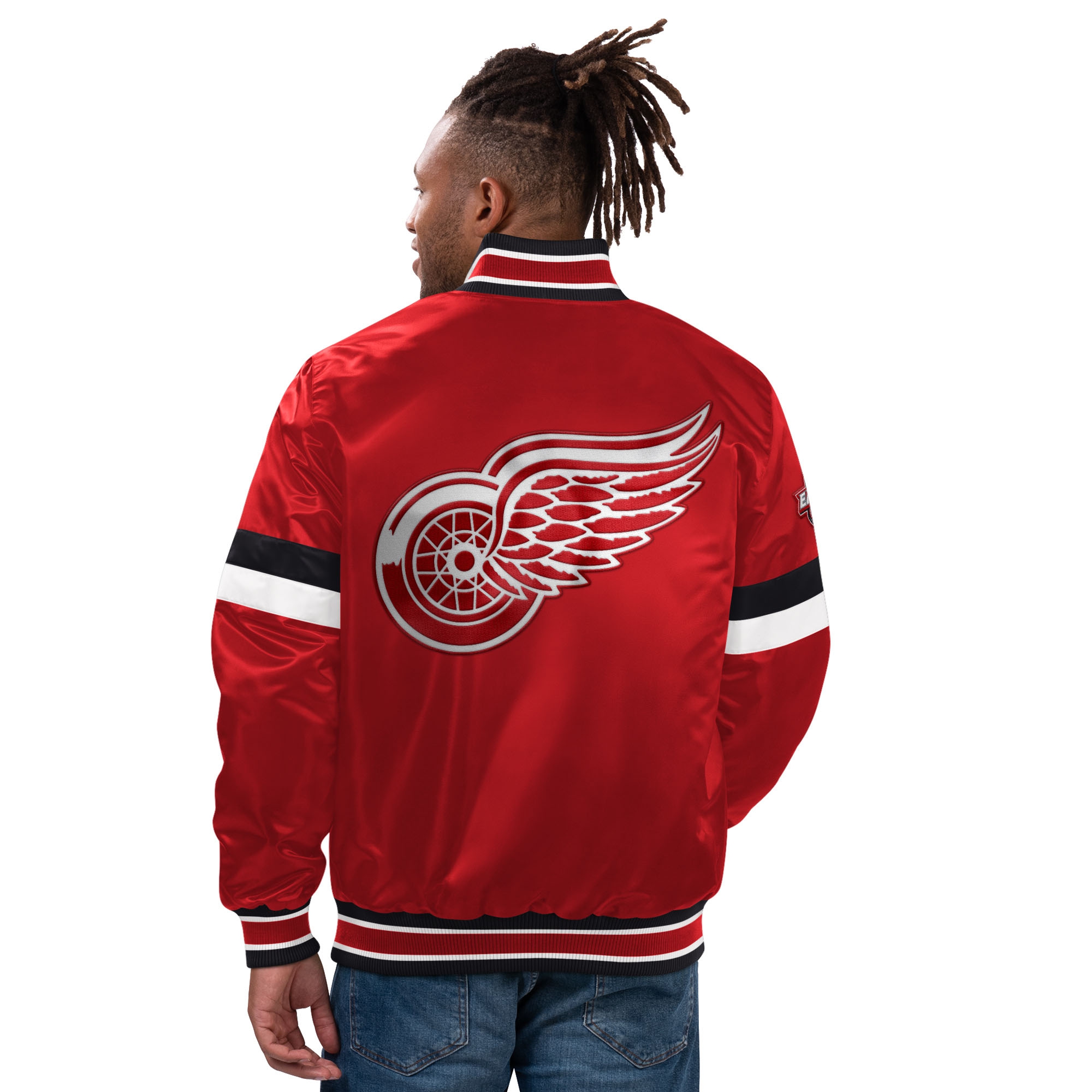 Detroit Red Wings Home Game NHL Varsity Satin Jacket