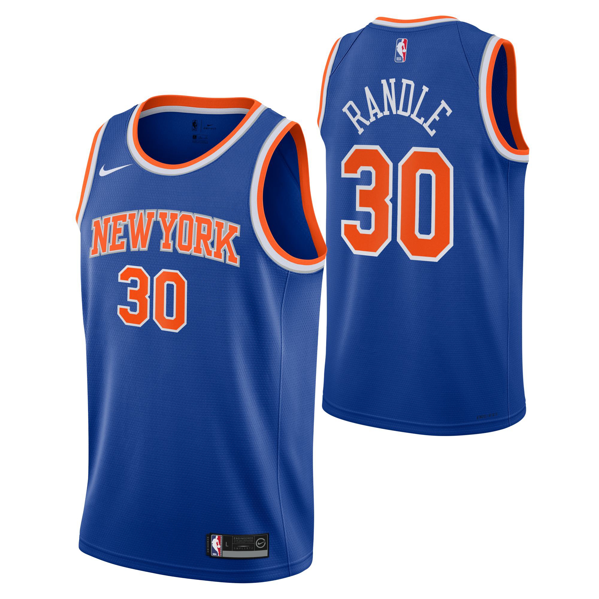 Julius Randle #30 New York Knicks Nike Icon Swingman NBA Jersey (YOUTH)