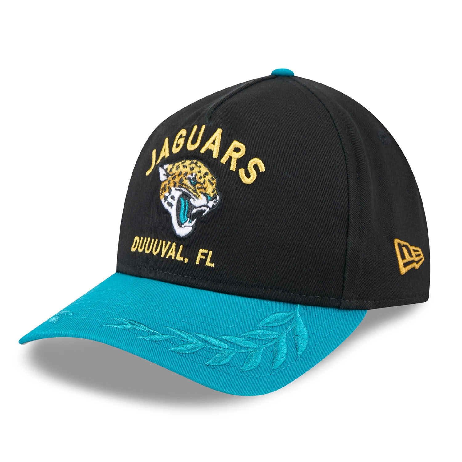 Jacksonville Jaguars 2025 NFL Draft 9TWENTY A-Frame Adjustable Cap Schwarz
