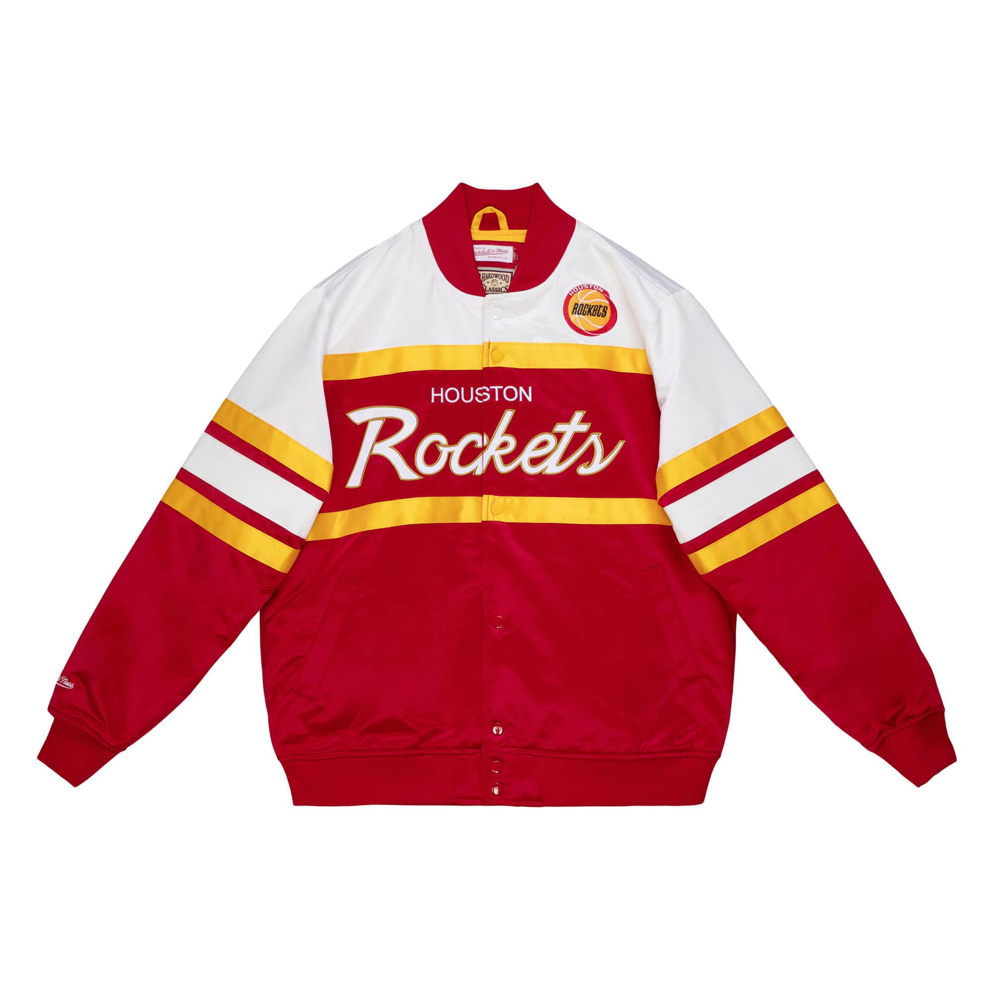 Houston Rockets Mitchell & Ness Script Heavyweight Satin NBA Jacket