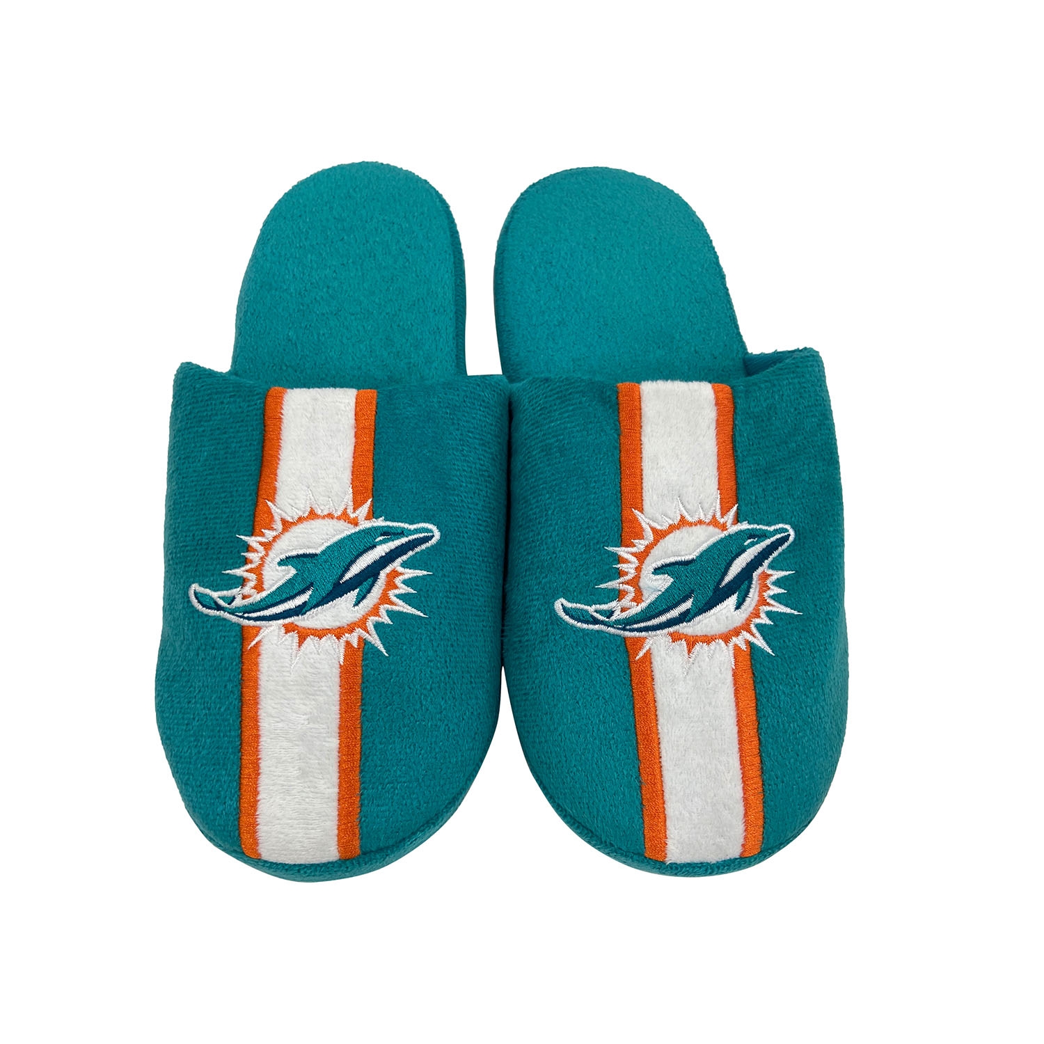 Miami Dolphins Team Stripe Slipper NFL Hausschuhe Aqua