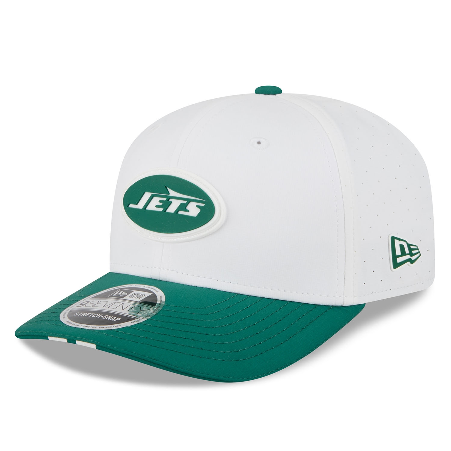 New York Jets 2025 NFL Training Camp New Era 9SEVENTY Stretch-Snap Cap OTC White