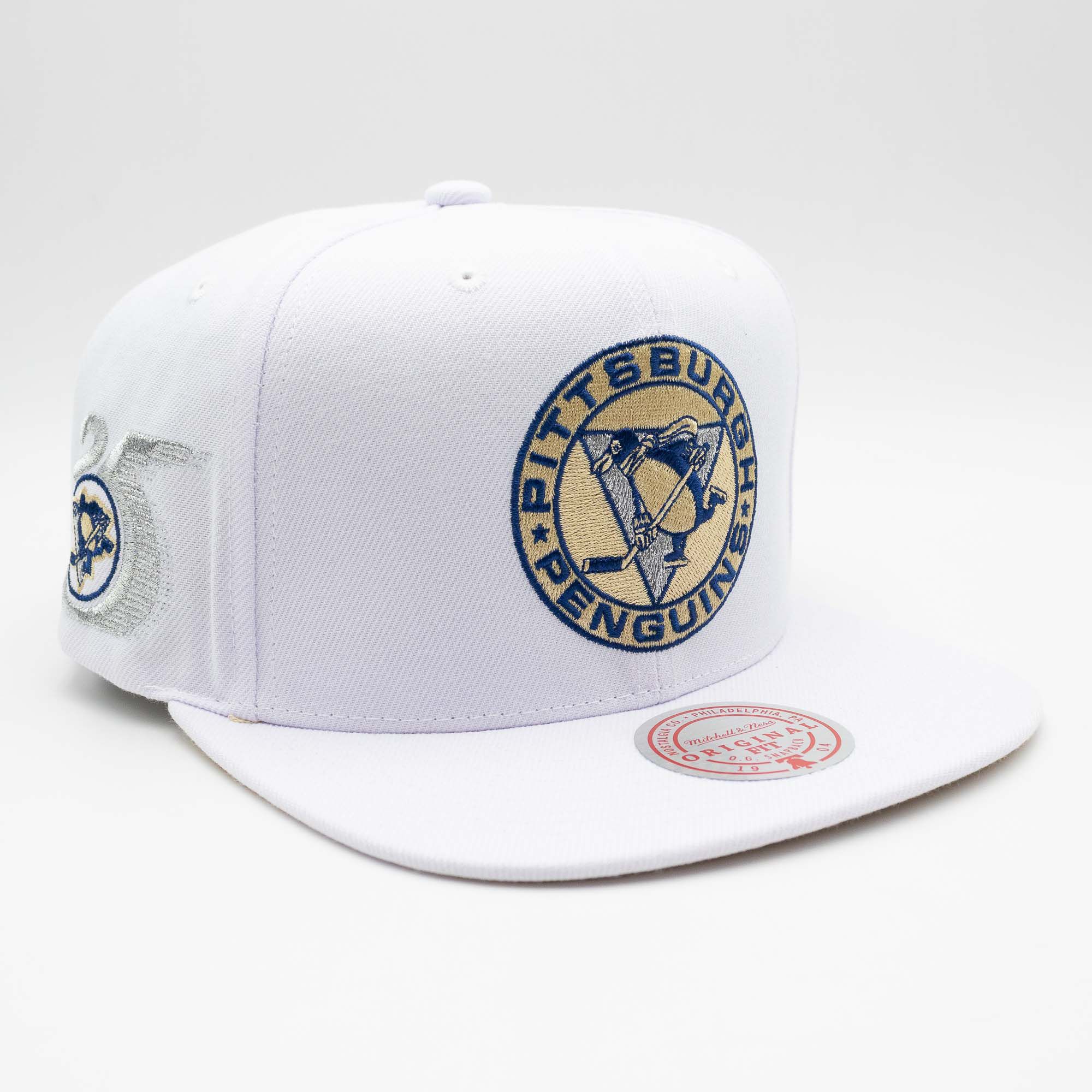 Pittsburgh Penguins Winter White Mitchell & Ness Snapback NHL Cap