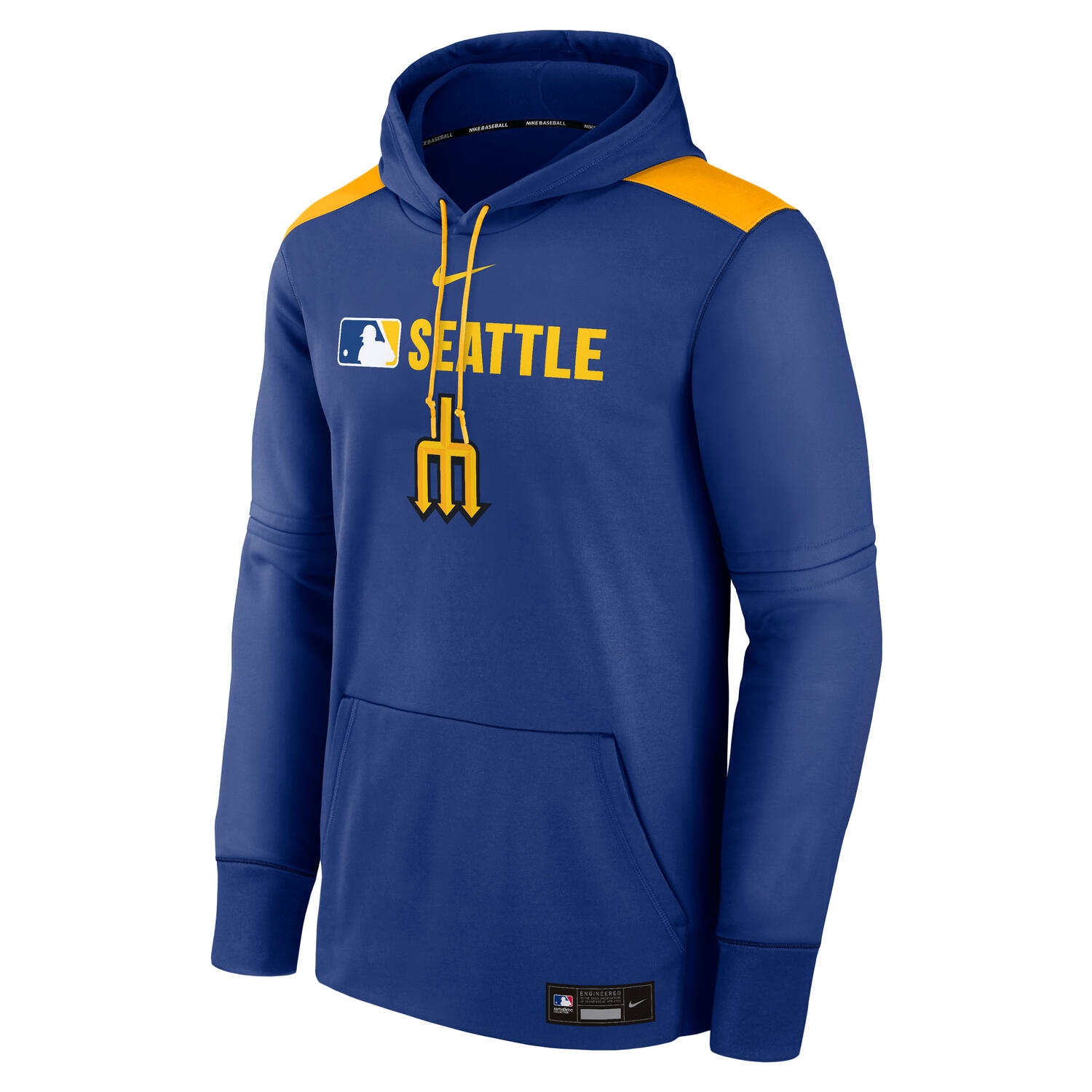 Seattle Mariners 2025 City Connect MLB Authentic Therma Hoodie Blau
