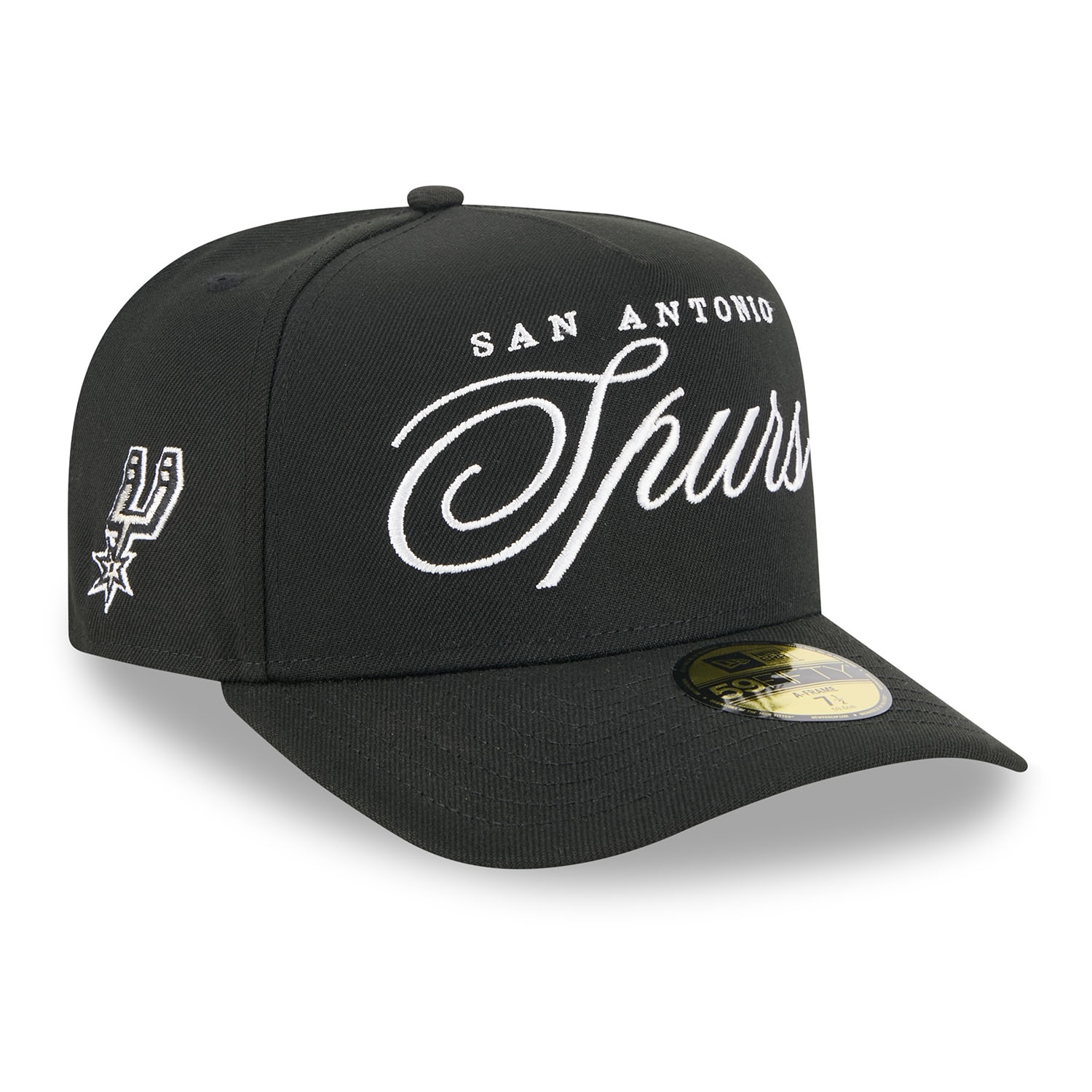 San Antonio Spurs 2025 NBA Draft New Era 59FIFTY A-Frame Fitted Cap Schwarz