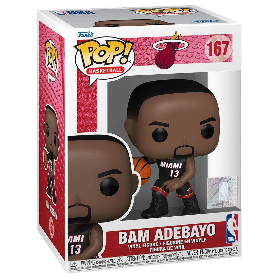 Funko POP! #167 Bam Adebayo Miami Heat Vinyl NBA Figur