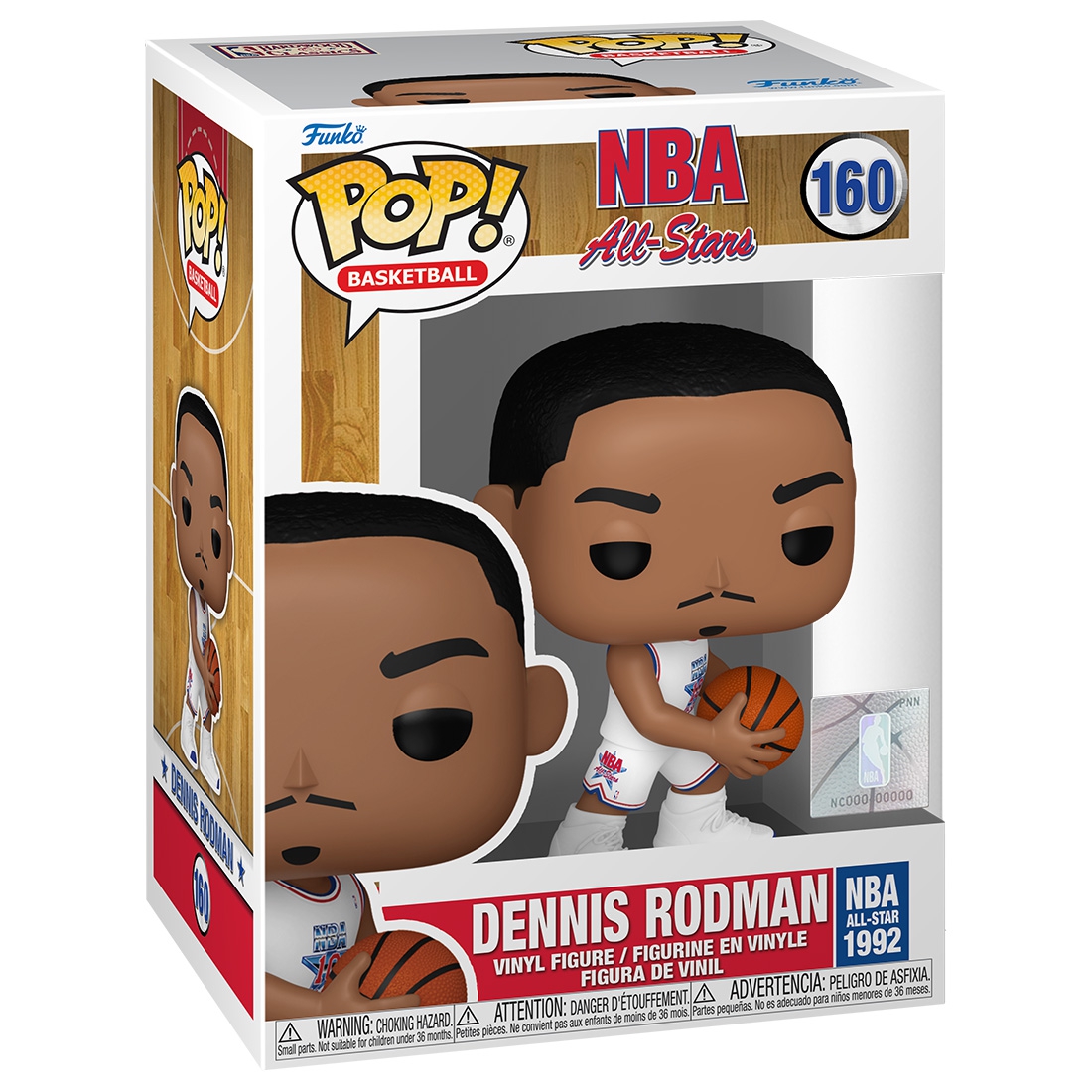 Funko POP! #160 Dennis Rodman Detroit Pistons 1992 NBA All-Star NBA Figur
