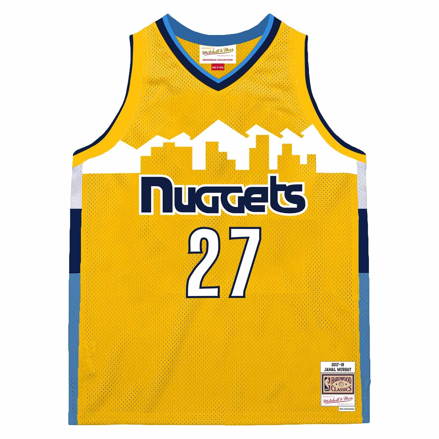 Jamal Murray #27 Denver Nuggets 2017 Swingman NBA Trikot Gelb