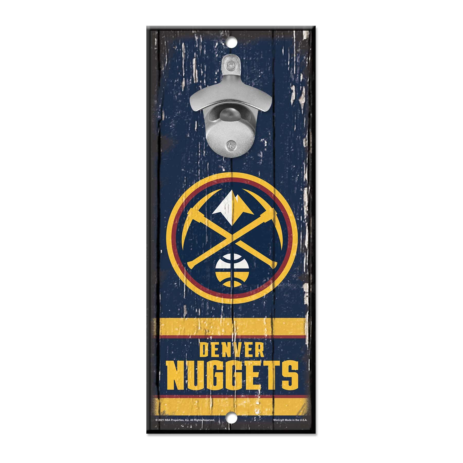 Denver Nuggets WinCraft NBA Bottle Opener Sign