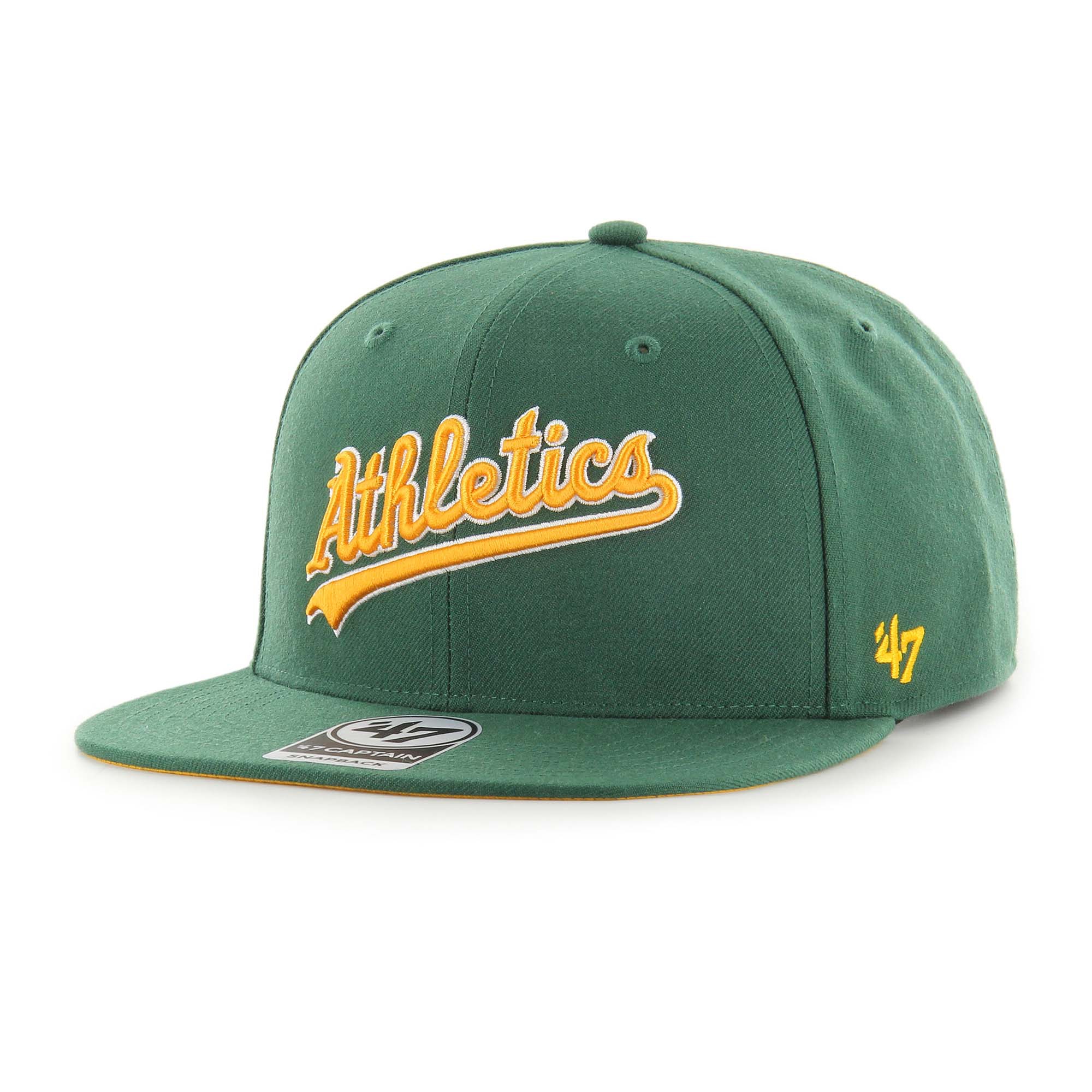 Oakland Athletics Script '47 Captain Snapback MLB Cap Green