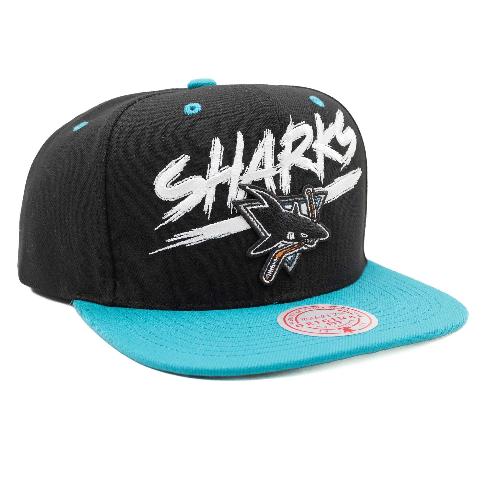 San Jose Sharks Transcript Mitchell & Ness Snapback NHL Cap