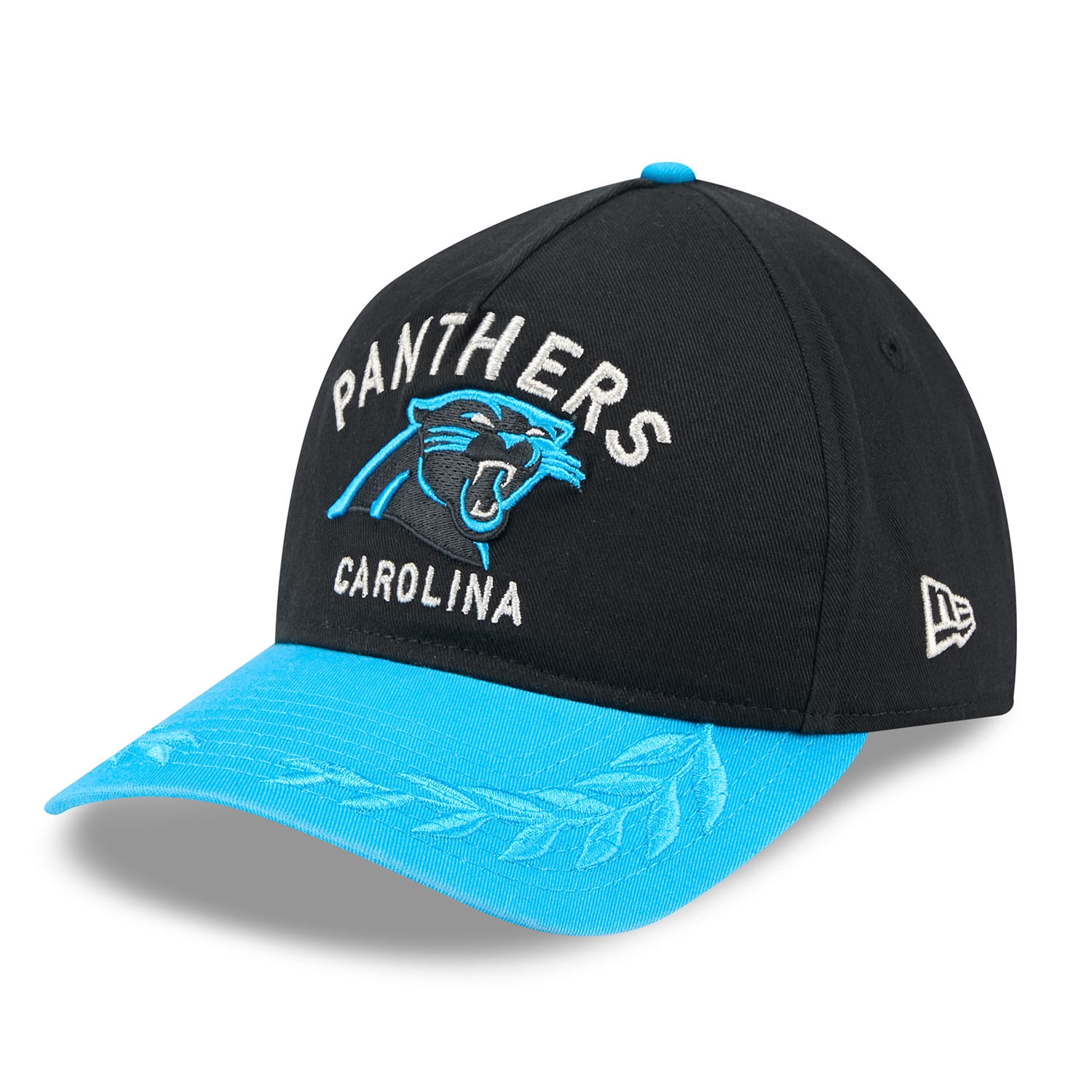 Carolina Panthers 2025 NFL Draft 9TWENTY A-Frame Adjustable Cap Schwarz