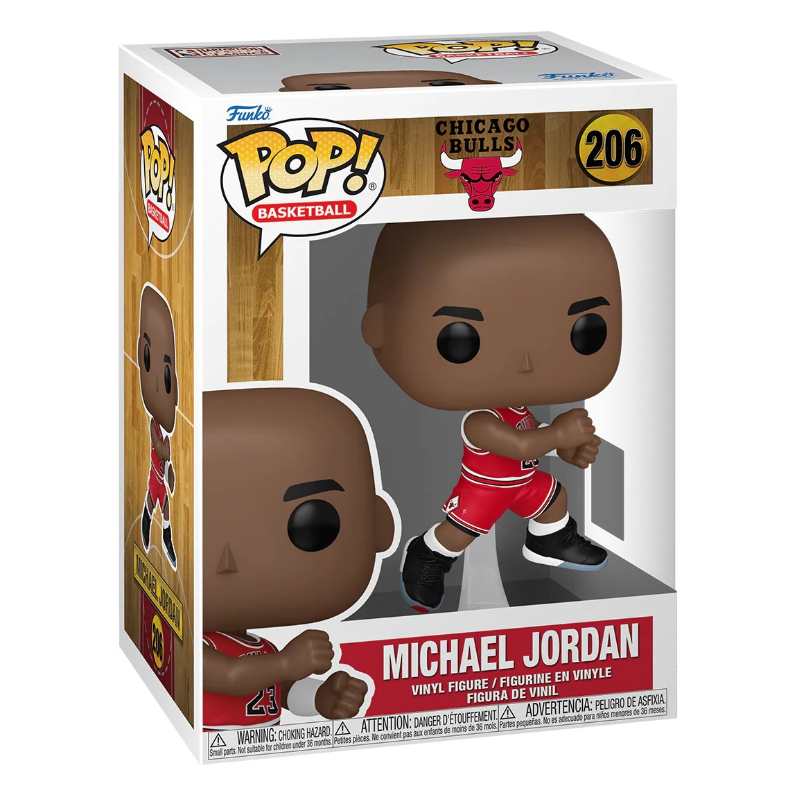 Funko POP! #206 Michael Jordan Chicago Bulls 1989 Playoffs Vinyl NBA Figur