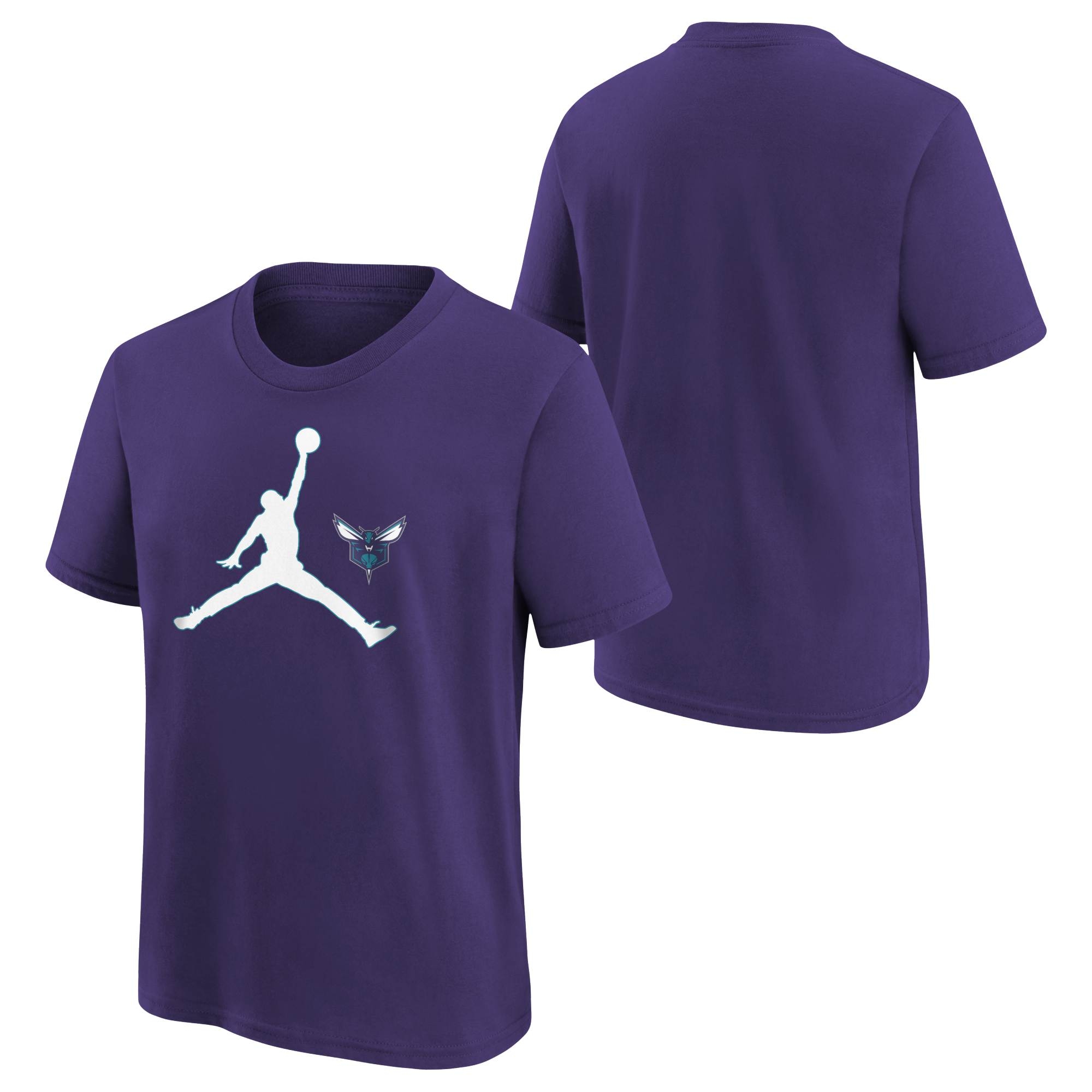 Charlotte Hornets Jordan Jumpman Logo NBA T-Shirt Lila (YOUTH)