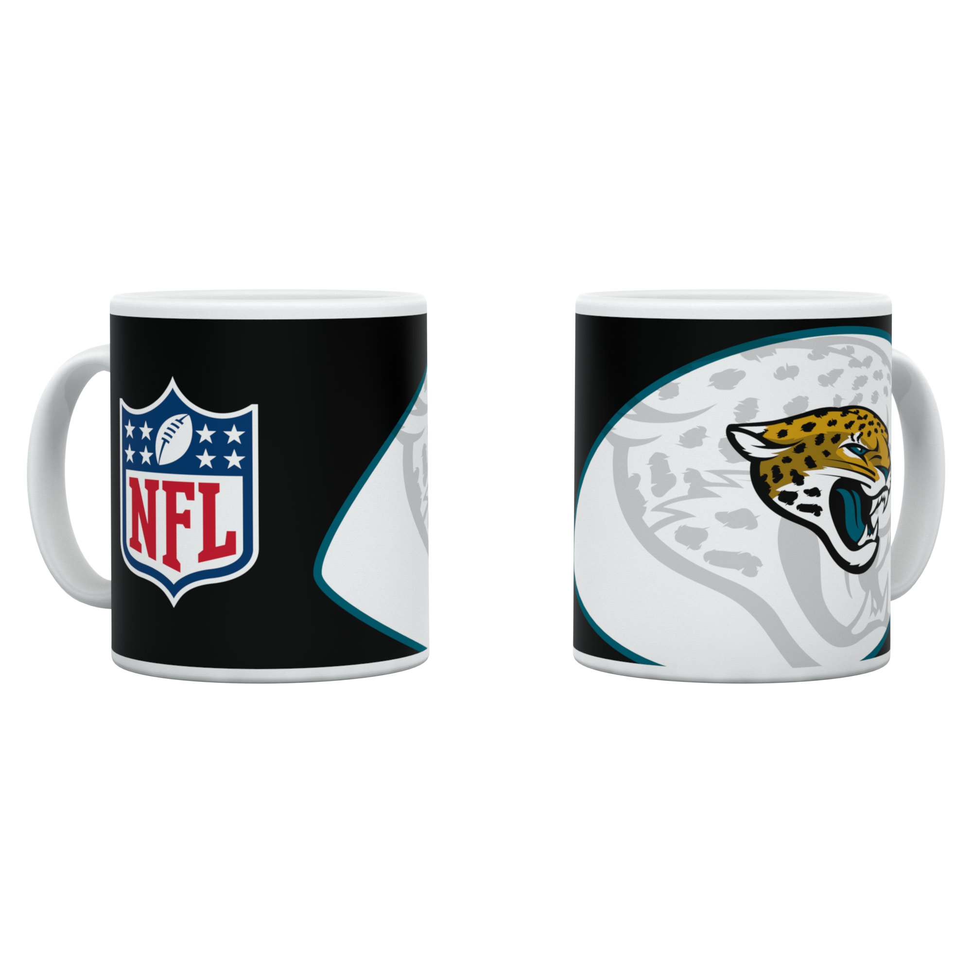Jacksonville Jaguars Shadow Logo & Shield NFL Becher (330 ml)