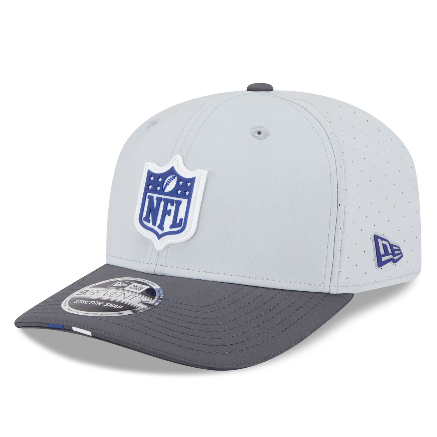 NFL Shield 2025 NFL Training Camp New Era 9SEVENTY Stretch-Snap Cap CW Grau
