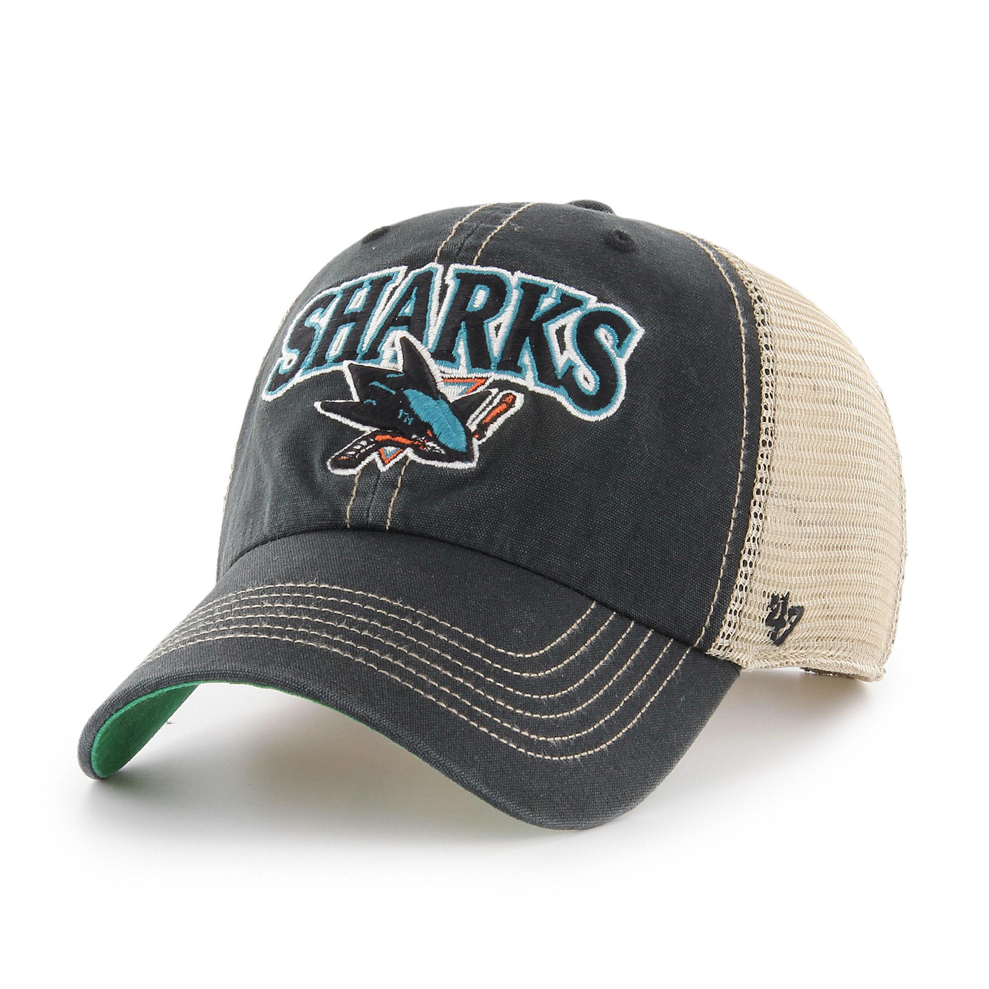 San Jose Sharks Vintage Tuscaloosa '47 Clean Up Trucker NHL Cap