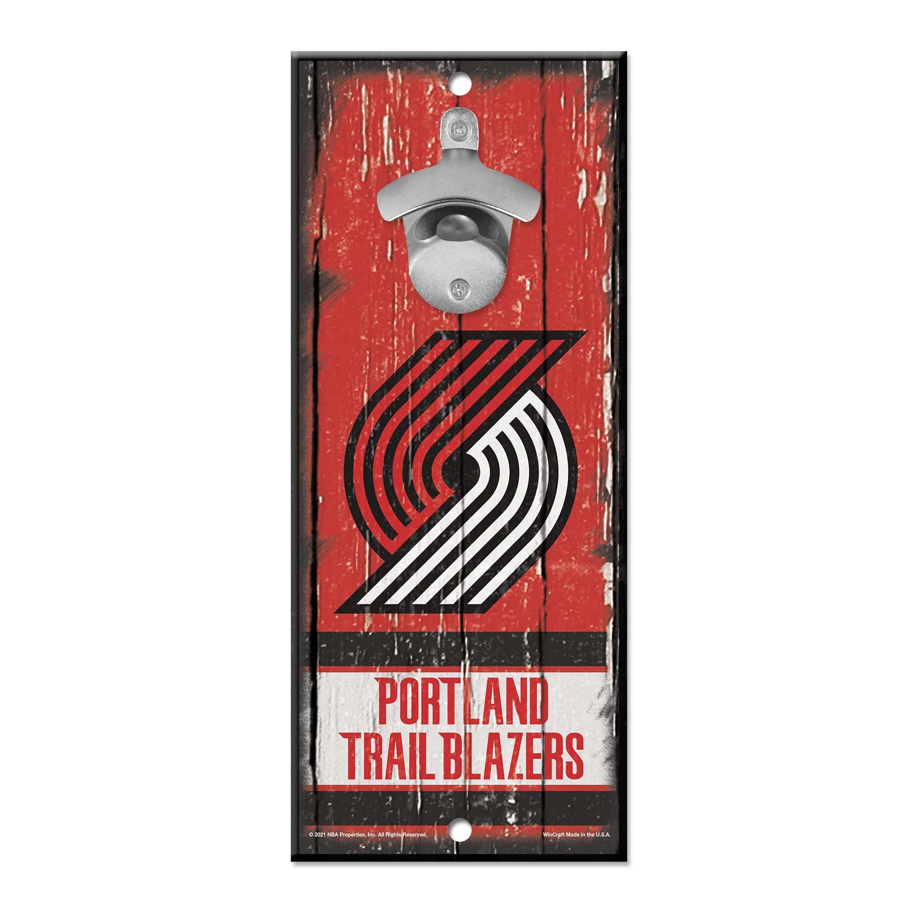 Portland Trail Blazers WinCraft NBA Schild mit Flaschenöffner