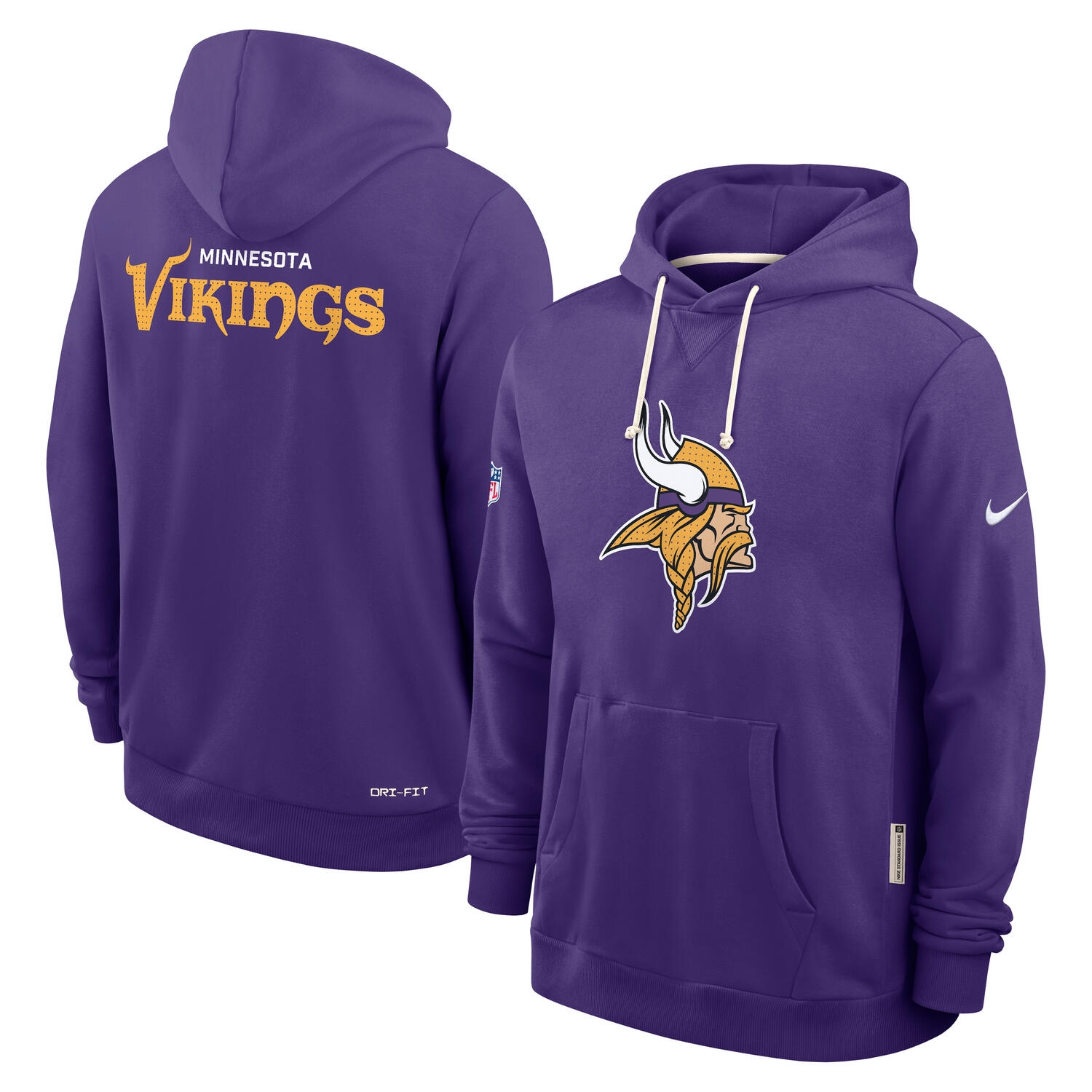 Minnesota Vikings 2025 NFL Sideline Nike Standard Issue Hoodie Lila