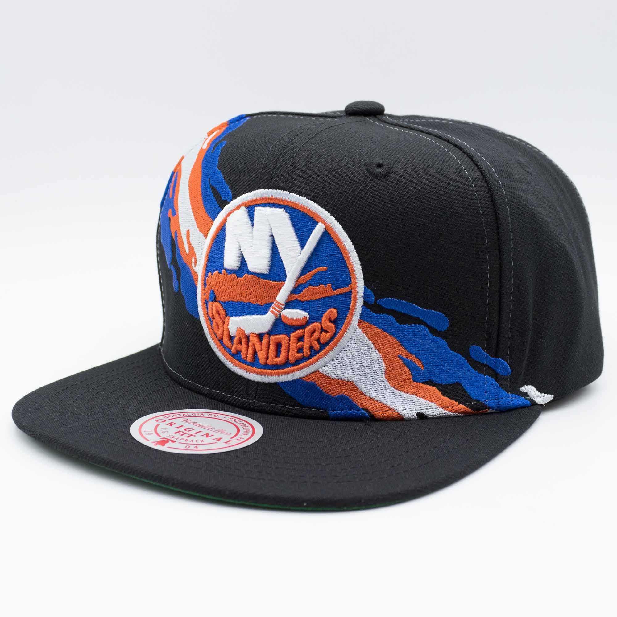 New York Islanders Paintbrush Mitchell & Ness Snapback NHL Cap Black